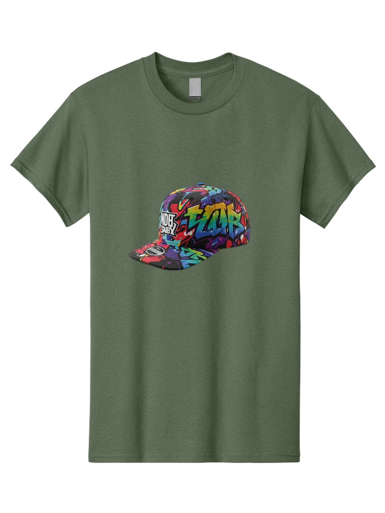 Kazr-Baseball-Cap Men'S Graphic Tee, 100% Cotton, Comfortable Casual Summer Wear, Machine Washable, Streetwear Fashion, Graffiti Art, Urban Style, Kansas Hat, Xsby Logo, Vibrant Colors, Bold Design, Casual Wear, Trendy Accessory Bad251 11