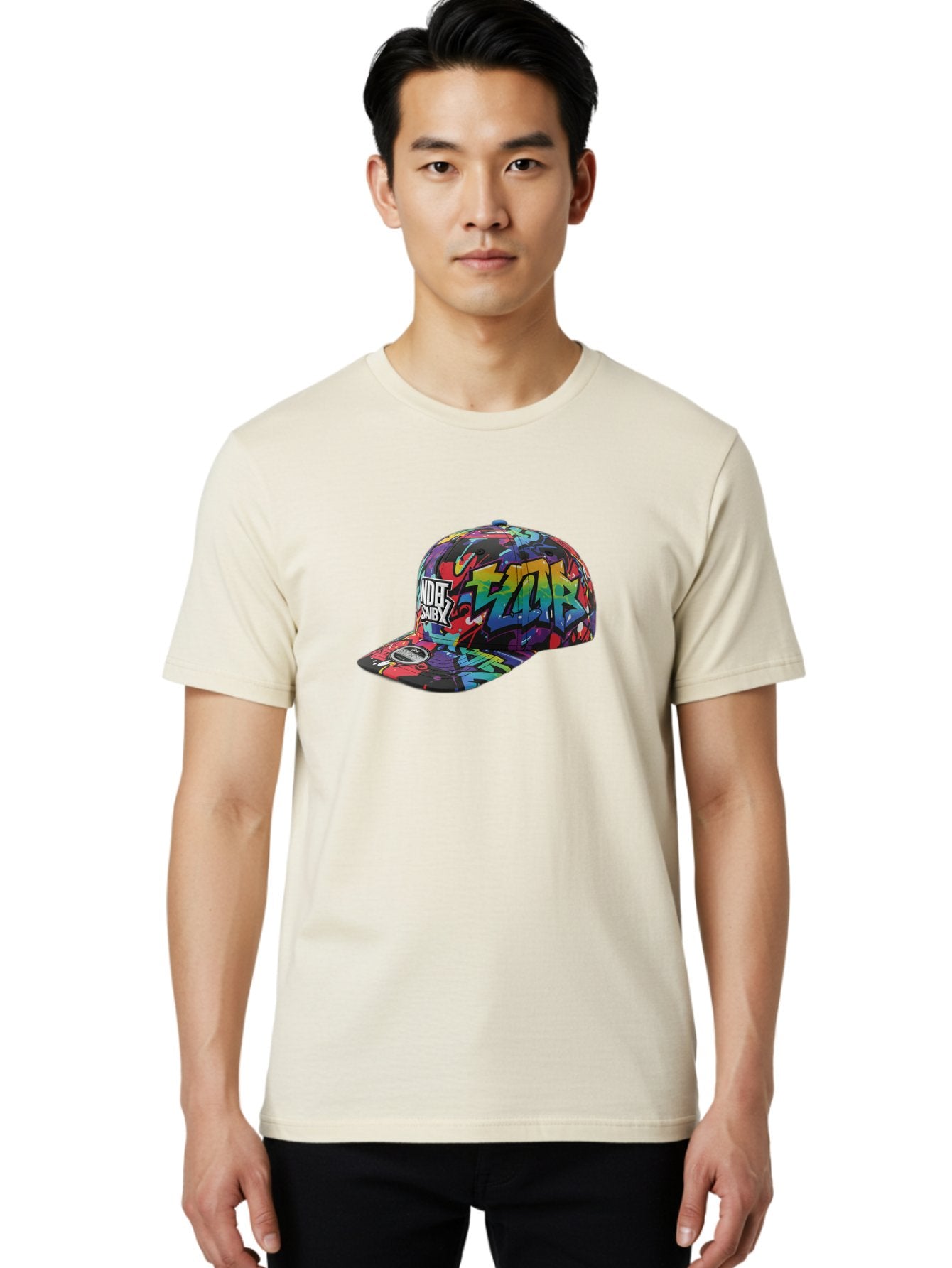 Kazr-Baseball-Cap Men'S Graphic Tee, 100% Cotton, Comfortable Casual Summer Wear, Machine Washable, Streetwear Fashion, Graffiti Art, Urban Style, Kansas Hat, Xsby Logo, Vibrant Colors, Bold Design, Casual Wear, Trendy Accessory Bad251 24