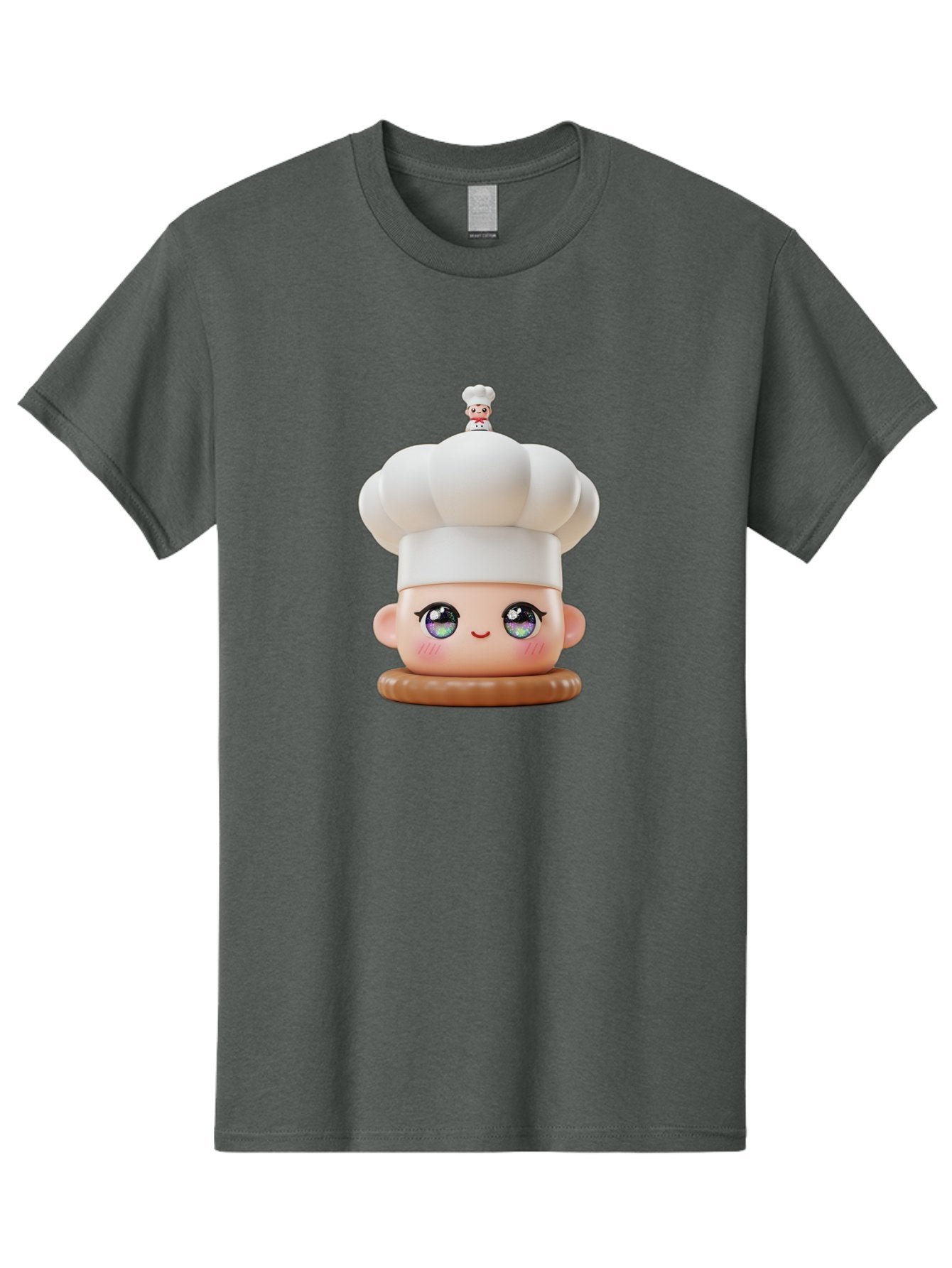 L-O-L-Surprise-Chef Men'S Graphic Tee, 100% Cotton, Comfortable Casual Summer Wear, Machine Washable, Kawaii Chef Figurine, Cute Chef Hat, Cartoon Character, Pastel Colors, Chef Toy, Adorable Face, Collector'S Item, Whimsical Design, Bad255 10