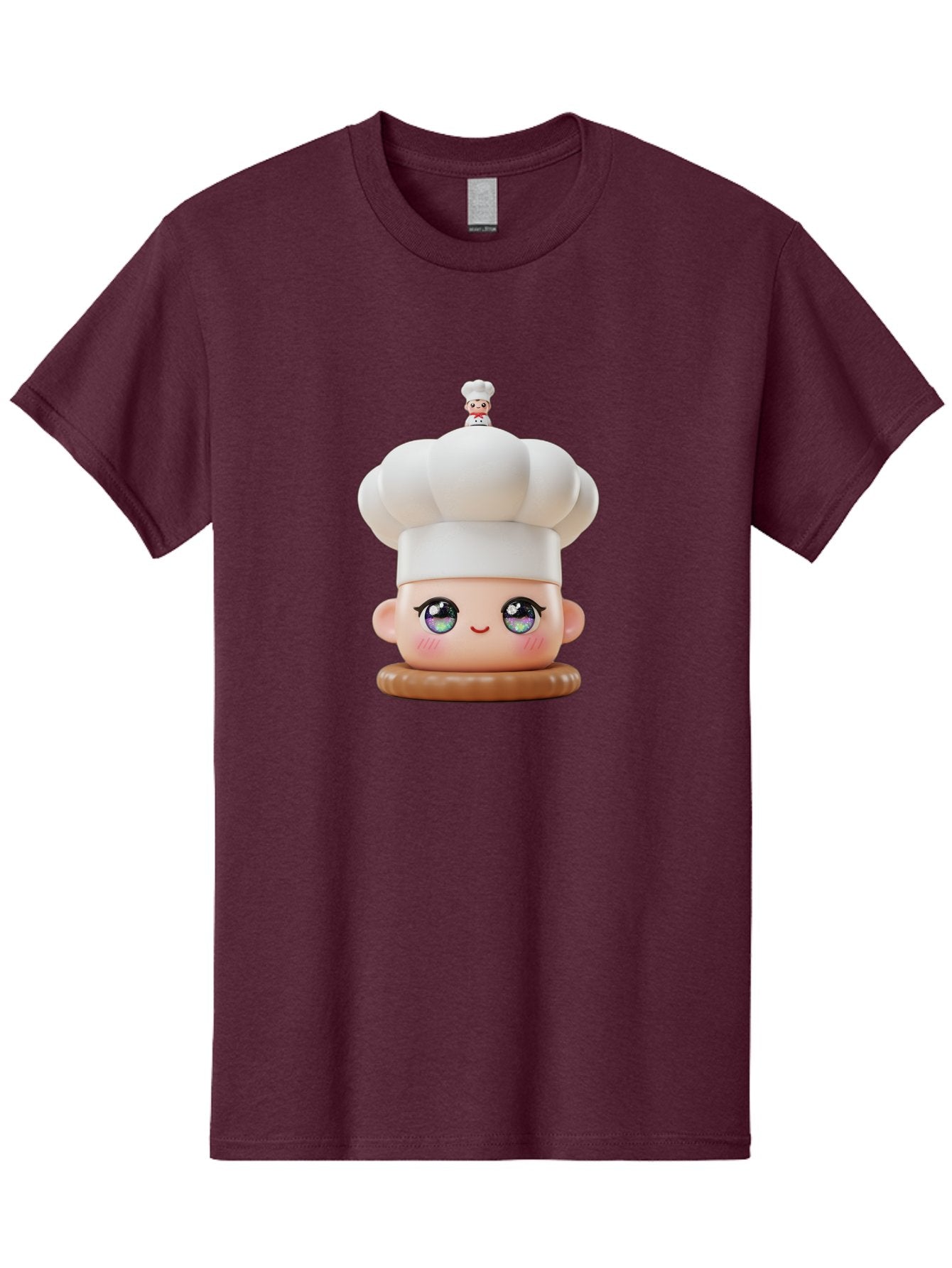 L-O-L-Surprise-Chef Men'S Graphic Tee, 100% Cotton, Comfortable Casual Summer Wear, Machine Washable, Kawaii Chef Figurine, Cute Chef Hat, Cartoon Character, Pastel Colors, Chef Toy, Adorable Face, Collector'S Item, Whimsical Design, Bad255 13