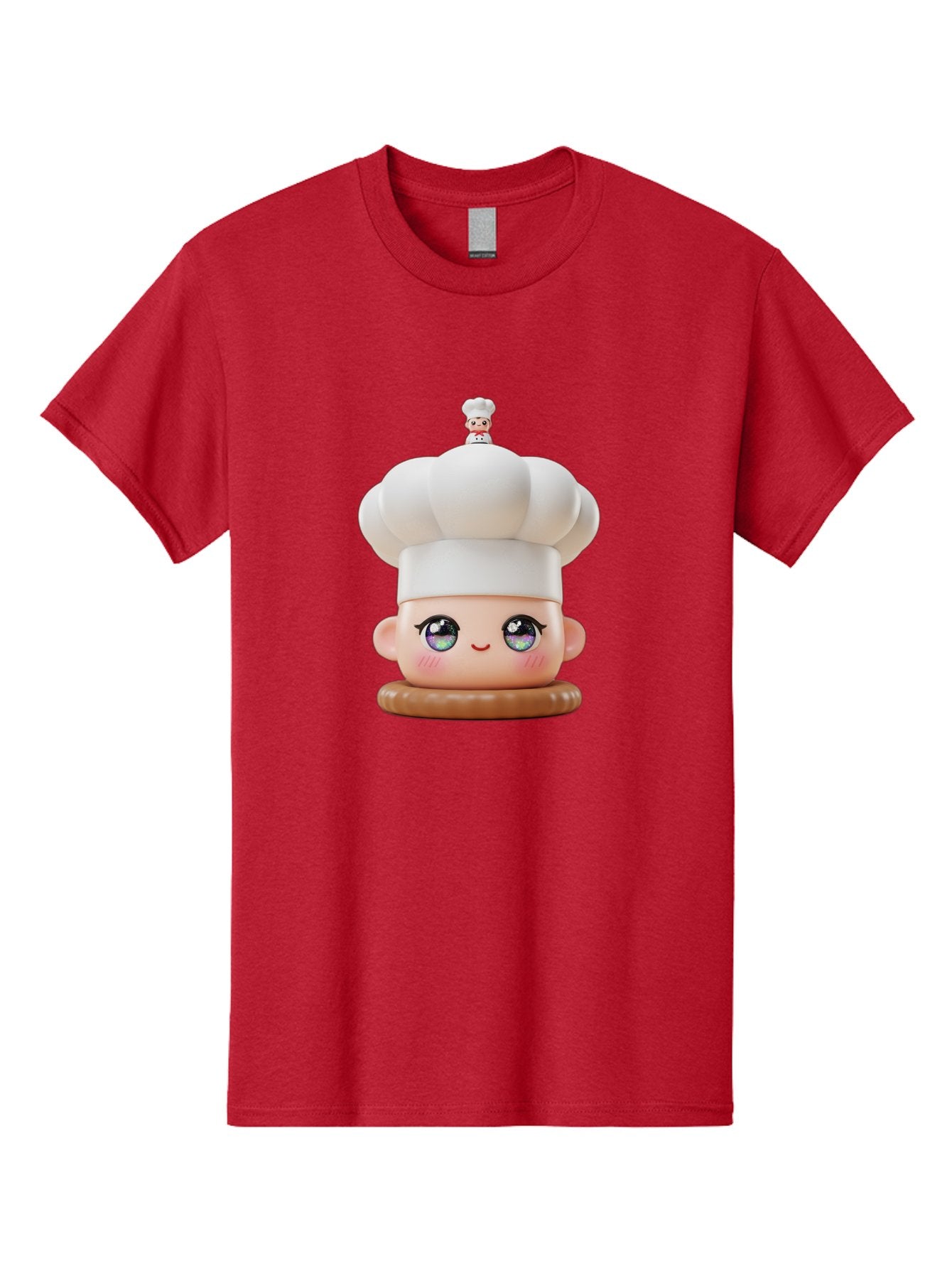 L-O-L-Surprise-Chef Men'S Graphic Tee, 100% Cotton, Comfortable Casual Summer Wear, Machine Washable, Kawaii Chef Figurine, Cute Chef Hat, Cartoon Character, Pastel Colors, Chef Toy, Adorable Face, Collector'S Item, Whimsical Design, Bad255 6
