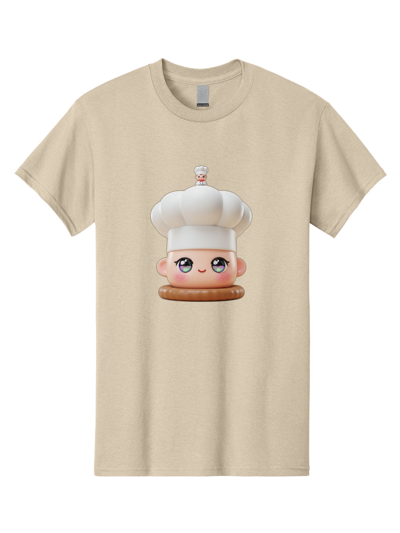 L-O-L-Surprise-Chef Men'S Graphic Tee, 100% Cotton, Comfortable Casual Summer Wear, Machine Washable, Kawaii Chef Figurine, Cute Chef Hat, Cartoon Character, Pastel Colors, Chef Toy, Adorable Face, Collector'S Item, Whimsical Design, Bad255 8