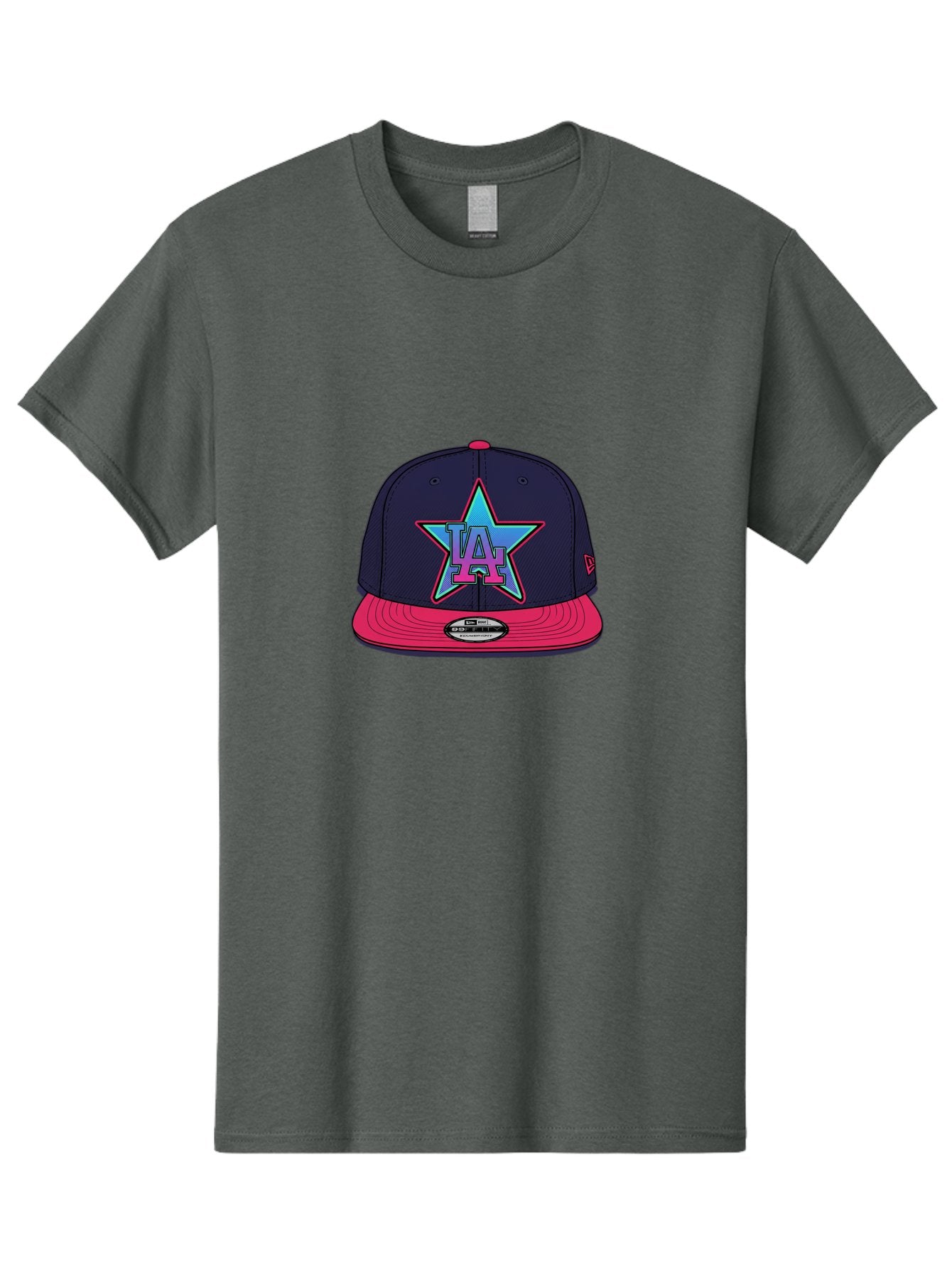 La-Star-Baseball-Cap Men'S Graphic Tee, 100% Cotton, Comfortable Casual Summer Wear, Machine Washable, La Star Logo, Baseball Cap, Snapback Hat, Streetwear Fashion, Urban Style, Vibrant Colors, Los Angeles, Trendy Accessories, Cap Design Bad256 9
