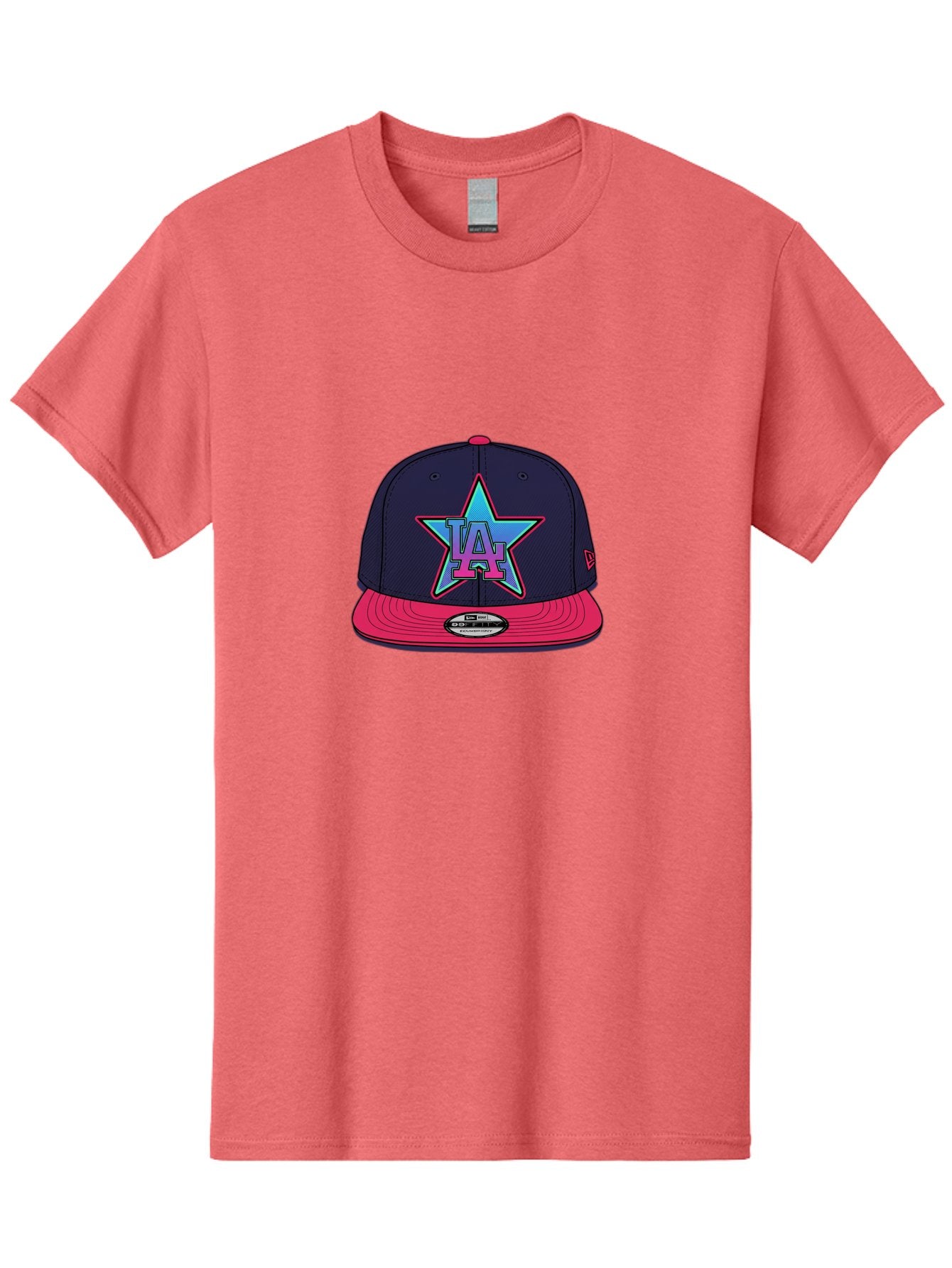 La-Star-Baseball-Cap Men'S Graphic Tee, 100% Cotton, Comfortable Casual Summer Wear, Machine Washable, La Star Logo, Baseball Cap, Snapback Hat, Streetwear Fashion, Urban Style, Vibrant Colors, Los Angeles, Trendy Accessories, Cap Design Bad256 11