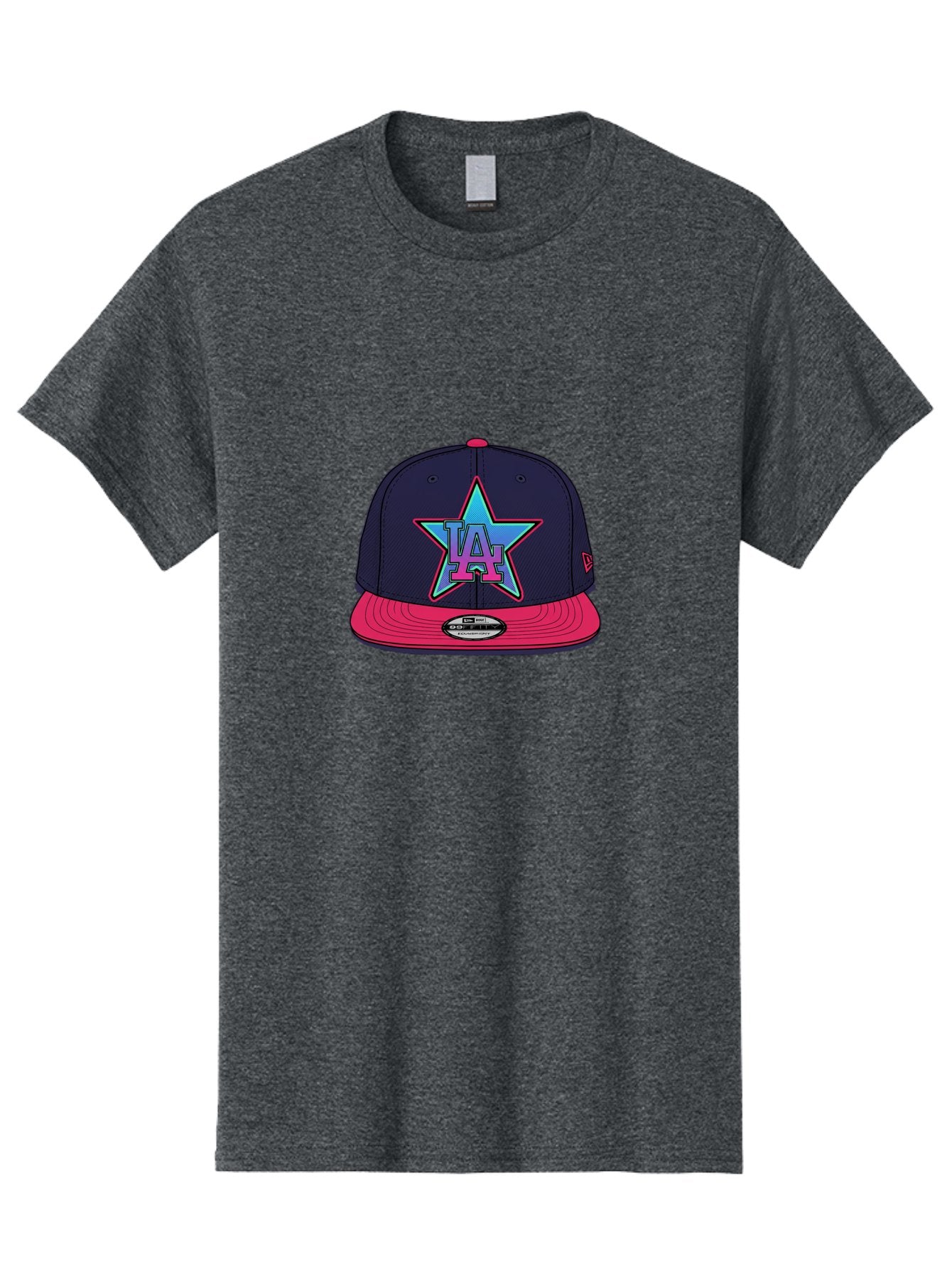 La-Star-Baseball-Cap Men'S Graphic Tee, 100% Cotton, Comfortable Casual Summer Wear, Machine Washable, La Star Logo, Baseball Cap, Snapback Hat, Streetwear Fashion, Urban Style, Vibrant Colors, Los Angeles, Trendy Accessories, Cap Design Bad256 6