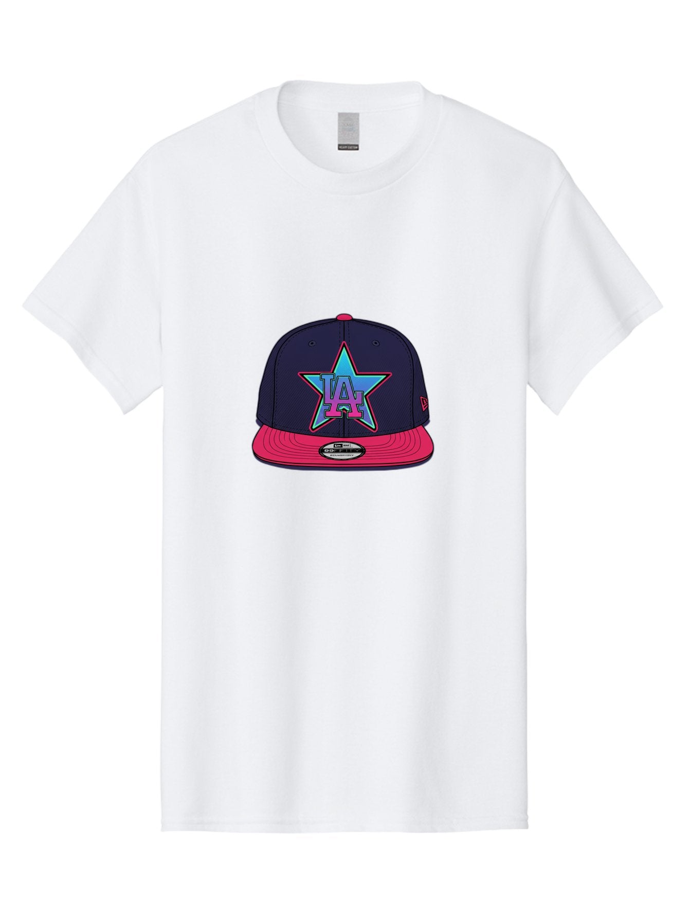 La-Star-Baseball-Cap Men'S Graphic Tee, 100% Cotton, Comfortable Casual Summer Wear, Machine Washable, La Star Logo, Baseball Cap, Snapback Hat, Streetwear Fashion, Urban Style, Vibrant Colors, Los Angeles, Trendy Accessories, Cap Design Bad256 5