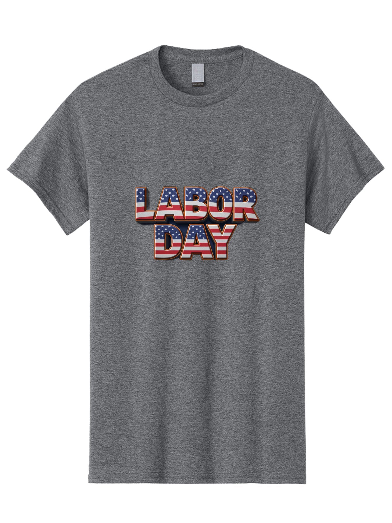 Labor-Day-1 Men'S Graphic Tee, 100% Cotton, Comfortable Casual Summer Wear, Machine Washable, Labor Day, Patriotic Theme, American Flag, Red White And Blue, Independence Day, 4Th Of July, Stars And Stripes, Usa, National Holiday, Celebration Bad257