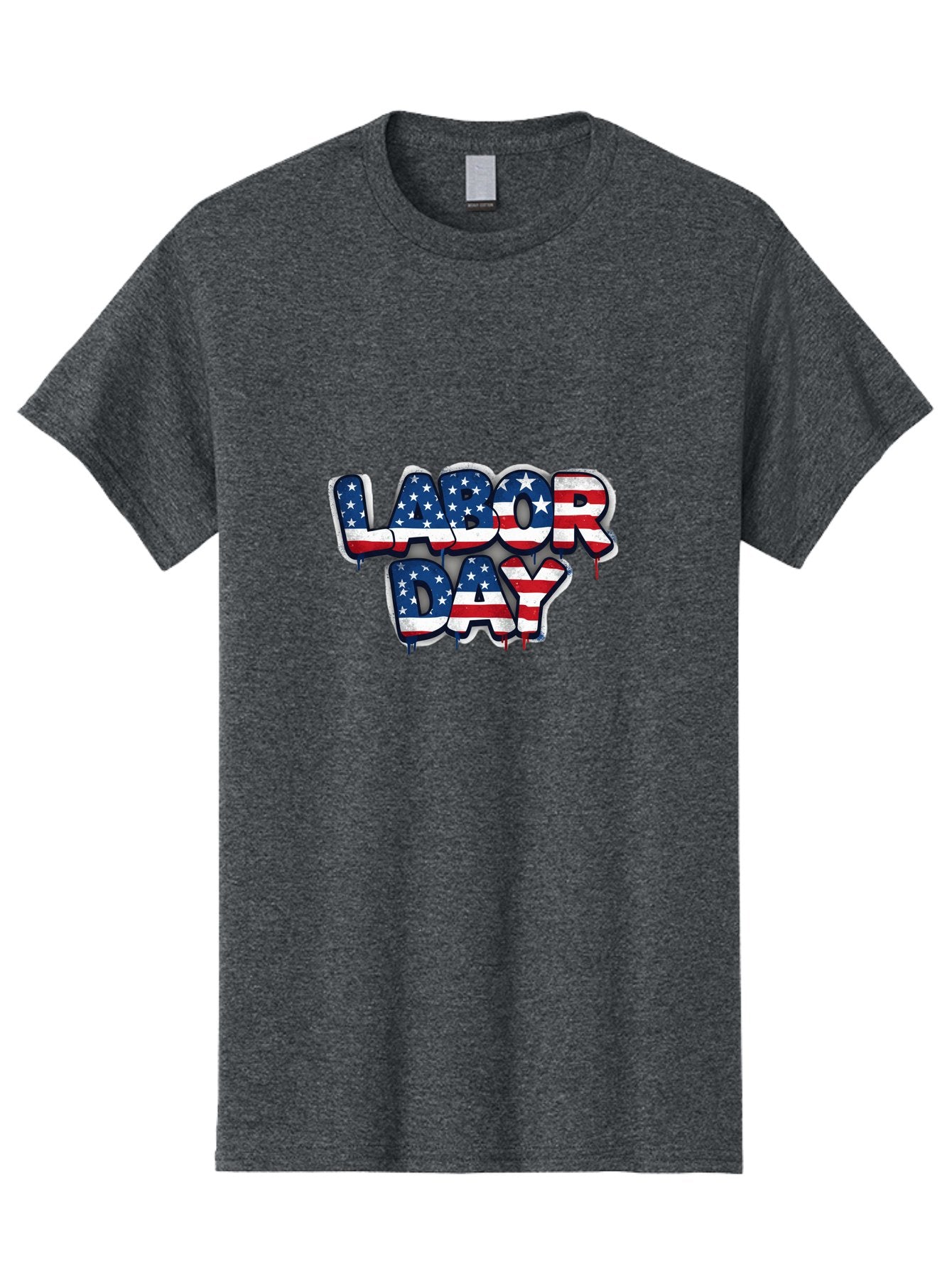 Labor-Day-2 Men'S Graphic Tee, 100% Cotton, Comfortable Casual Summer Wear, Machine Washable, Labor Day Celebration, American Flag, Patriotic Design, Graffiti Style, Red White Blue Colors, Stars And Stripes, Holiday Graphics, Bad258 10