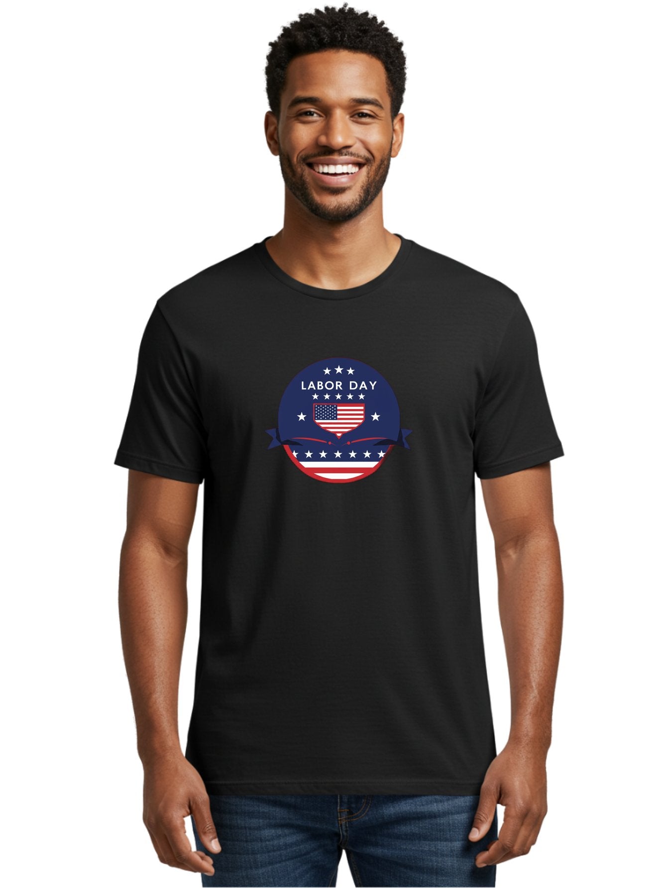 Labor-Day-3 Men'S Graphic Tee, 100% Cotton, Comfortable Casual Summer Wear, Machine Washable, Labor Day Graphic, American Flag, Patriotic Design, Usa Stars, Red White Blue Colors, Federal Holiday, Workers' Rights, Us Labor Movement Bad259 17