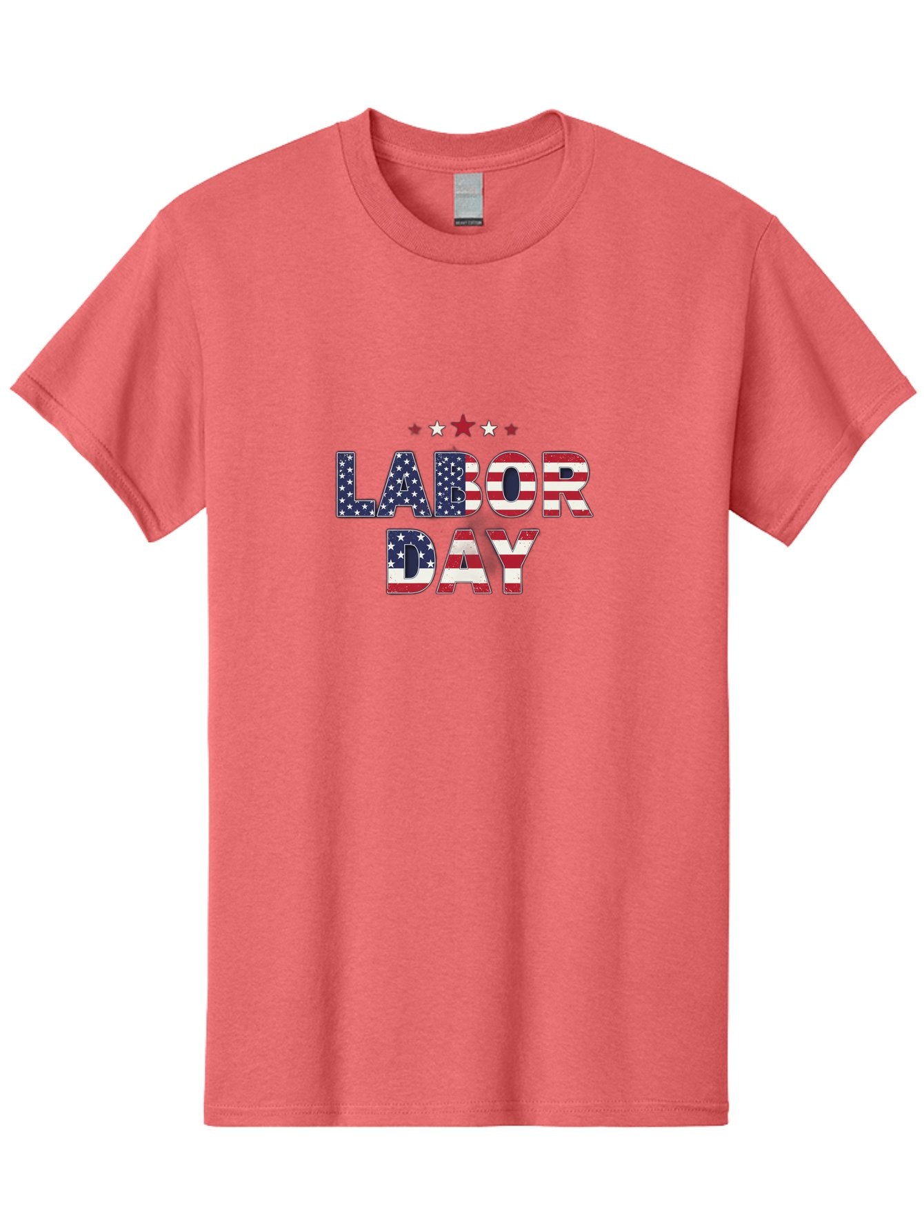 Labor-Day-6 Men'S Graphic Tee, 100% Cotton, Comfortable Casual Summer Wear, Machine Washable, Labor Day, Patriotic Text, American Flag Pattern, Red White And Blue, Stars And Stripes, Holiday Celebration, Us National Holiday Bad262 3