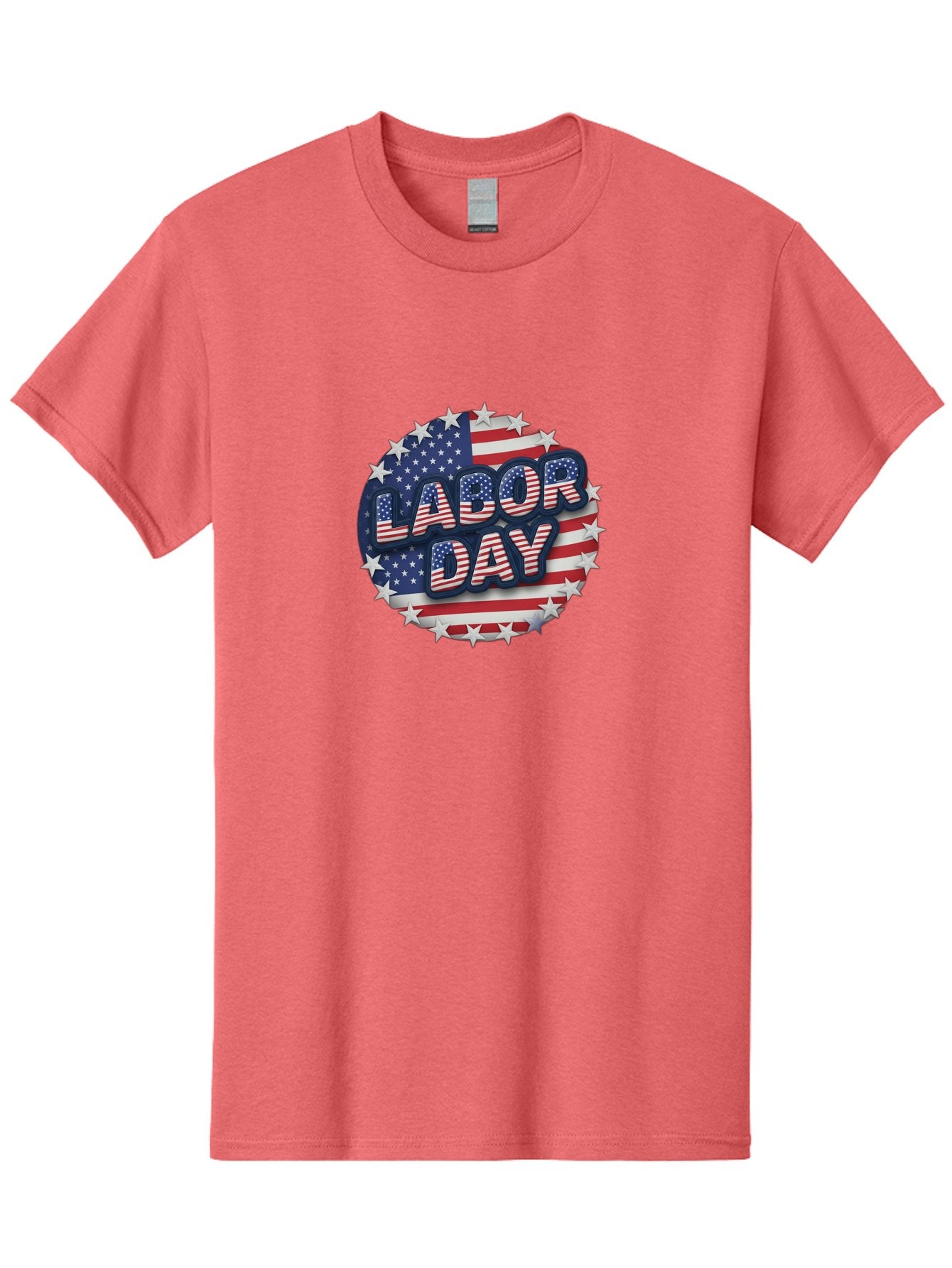 Labor-Day Men'S Graphic Tee, 100% Cotton, Comfortable Casual Summer Wear, Machine Washable, Labor Day, American Flag, Patriotic Theme, Red White And Blue, Independence Day, Usa, Stars And Stripes Bad263 15