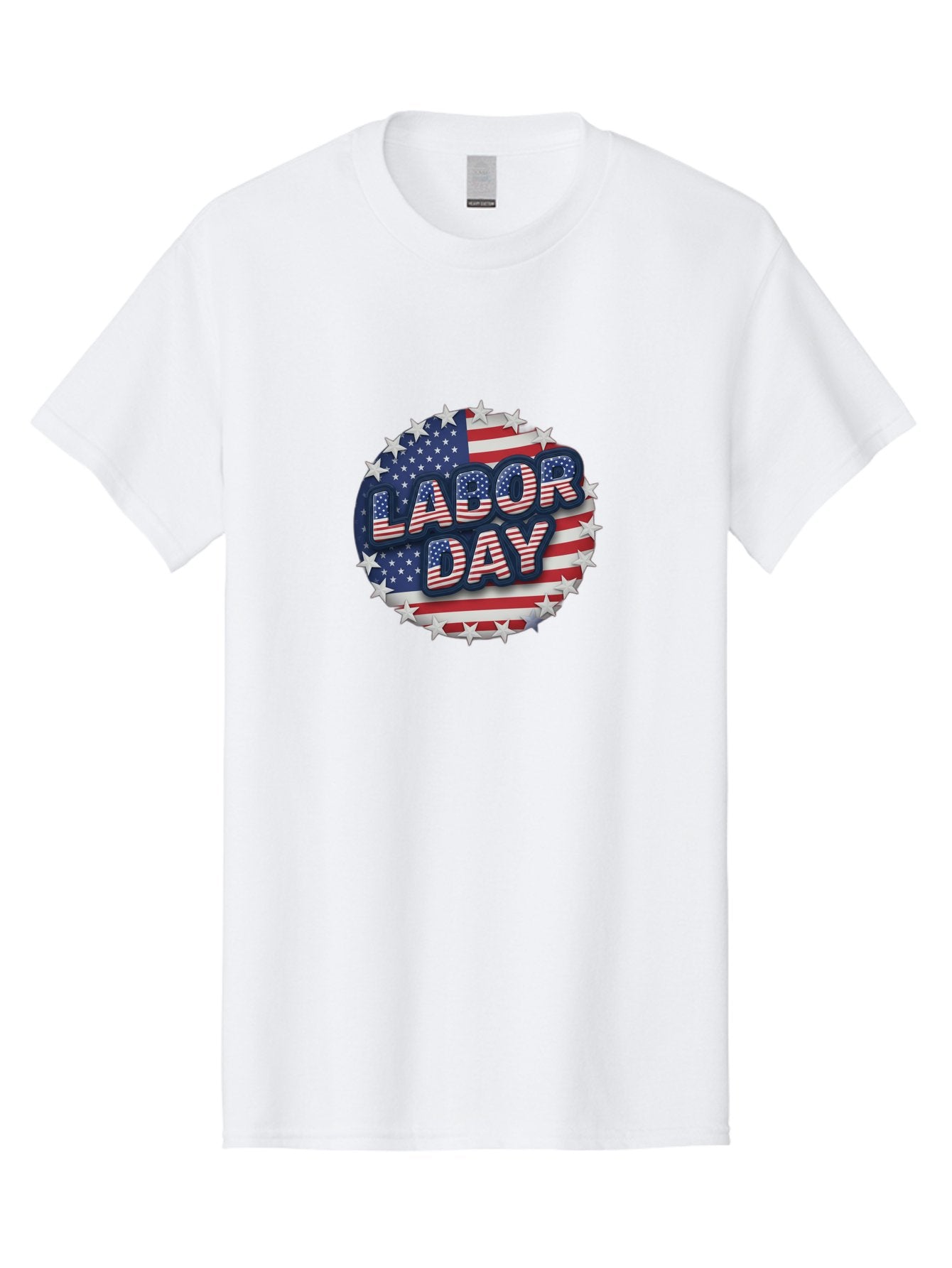 Labor-Day Men'S Graphic Tee, 100% Cotton, Comfortable Casual Summer Wear, Machine Washable, Labor Day, American Flag, Patriotic Theme, Red White And Blue, Independence Day, Usa, Stars And Stripes Bad263 8
