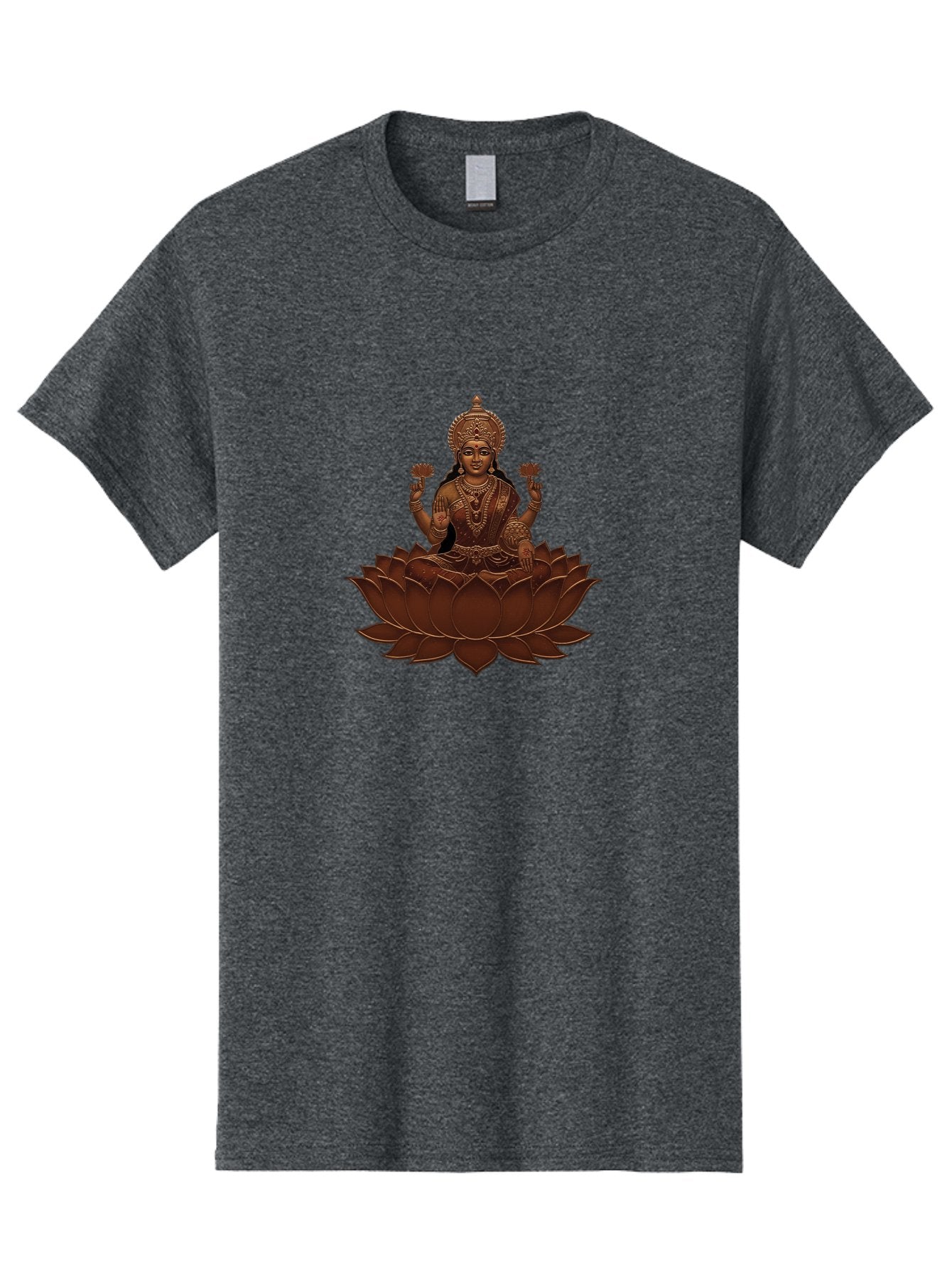 Lakshmi-1 Men'S Graphic Tee, 100% Cotton, Comfortable Casual Summer Wear, Machine Washable, Goddess Lakshmi, Lotus Flower, Spiritual Symbolism, Hindu Deity, Prosperity, Good Fortune, Spiritual Growth, Meditation, Yoga, Wellness, Inner Peace, Bad265