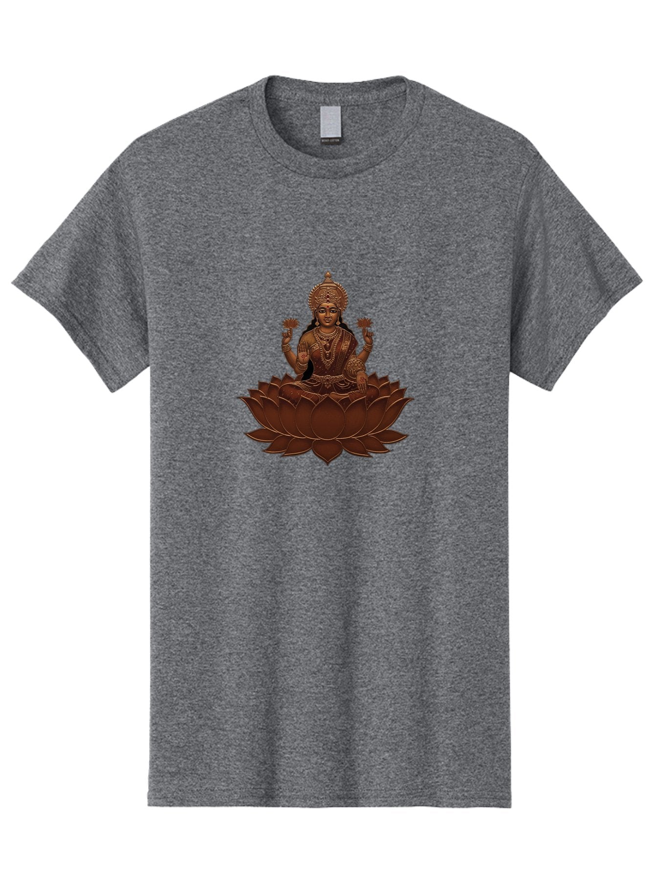 Lakshmi-1 Men'S Graphic Tee, 100% Cotton, Comfortable Casual Summer Wear, Machine Washable, Goddess Lakshmi, Lotus Flower, Spiritual Symbolism, Hindu Deity, Prosperity, Good Fortune, Spiritual Growth, Meditation, Yoga, Wellness, Inner Peace, Bad265 10