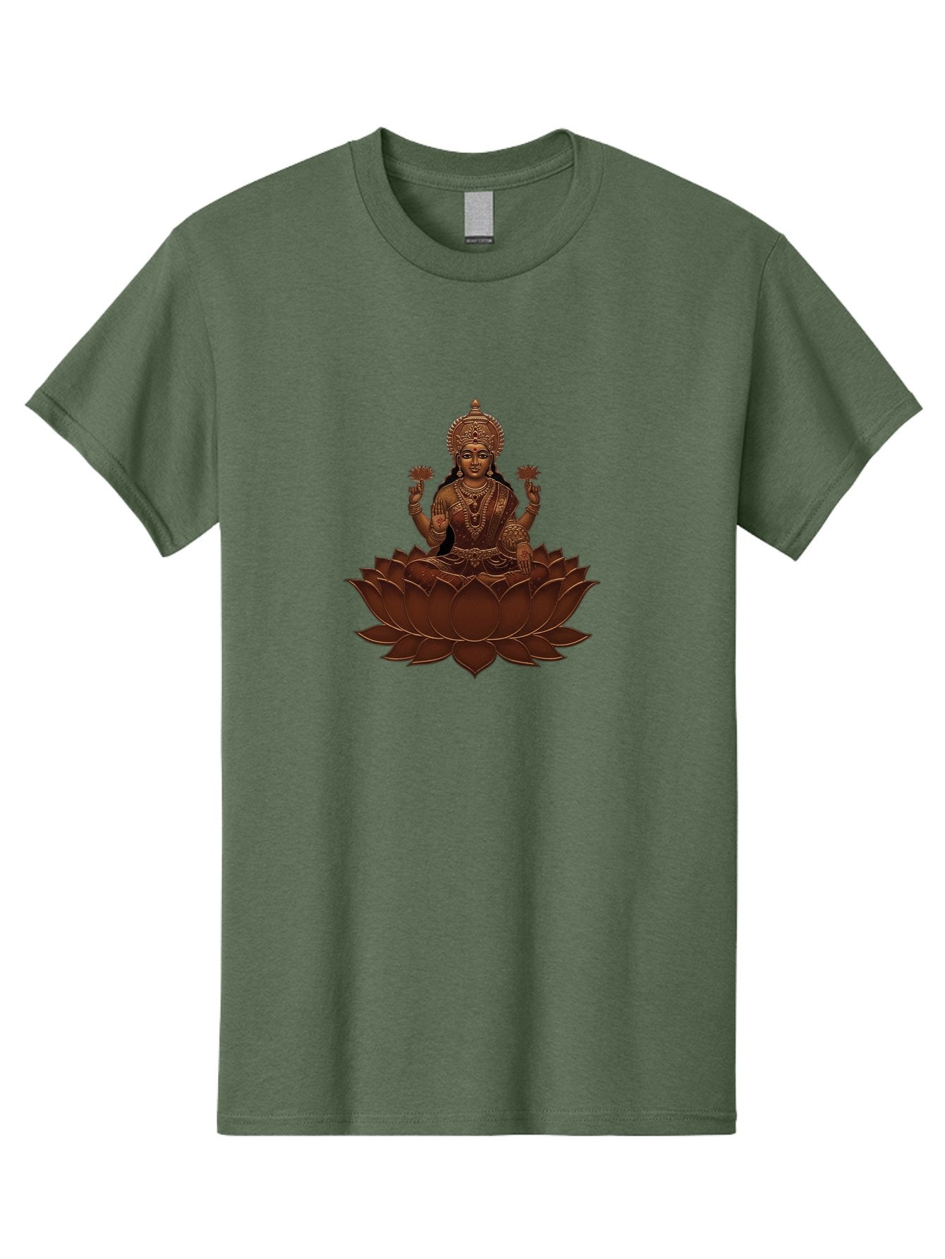 Lakshmi-1 Men'S Graphic Tee, 100% Cotton, Comfortable Casual Summer Wear, Machine Washable, Goddess Lakshmi, Lotus Flower, Spiritual Symbolism, Hindu Deity, Prosperity, Good Fortune, Spiritual Growth, Meditation, Yoga, Wellness, Inner Peace, Bad265 15