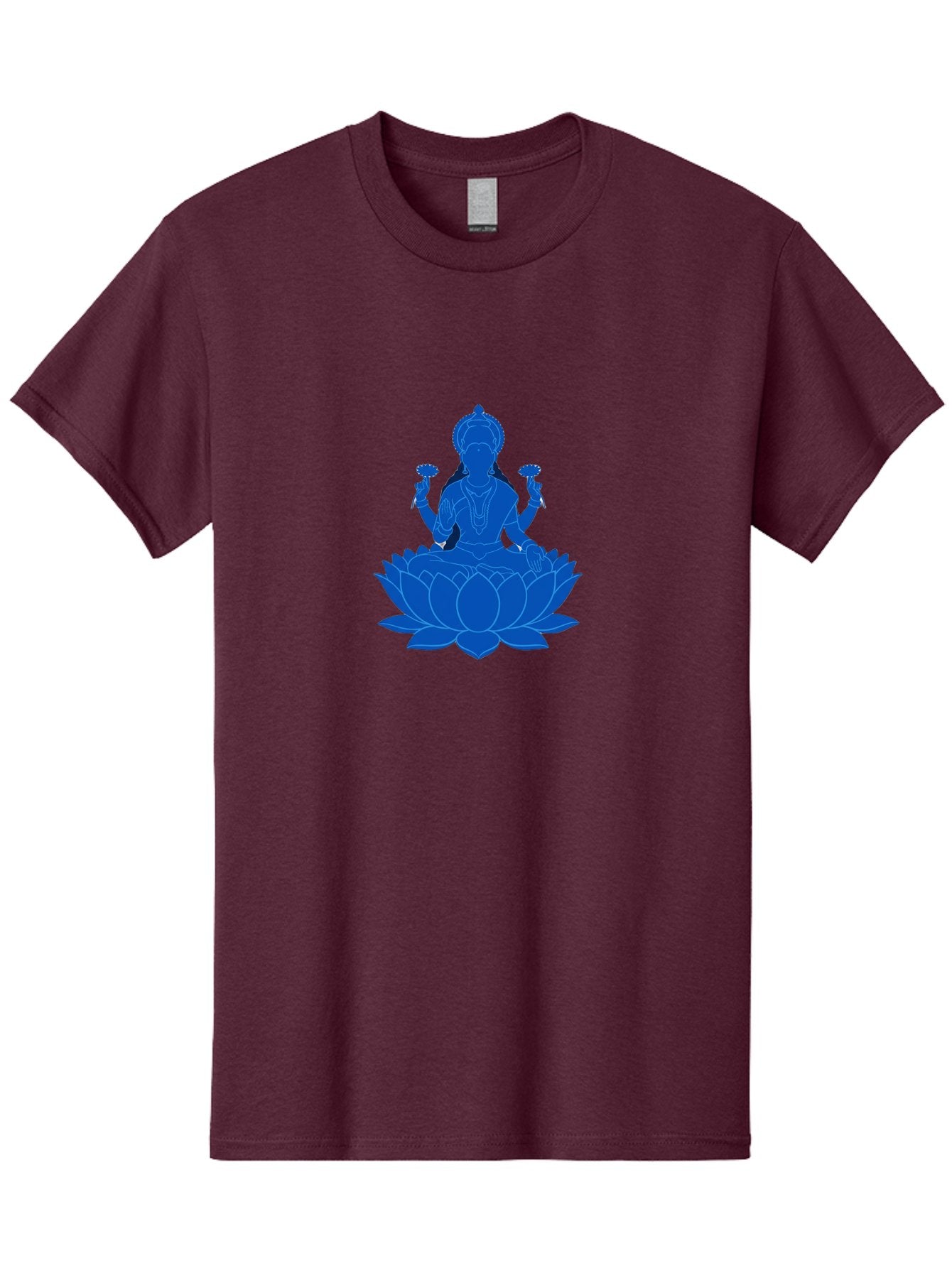 Lakshmi Men'S Graphic Tee, 100% Cotton, Comfortable Casual Summer Wear, Machine Washable, Goddess Lakshmi, Lotus Flower, Spiritual Symbolism, Hindu Mythology, Serene Pose, Symbolic Jewelry, Tranquil Atmosphere, Yoga, Meditation, Inner Peace, Bad270 11