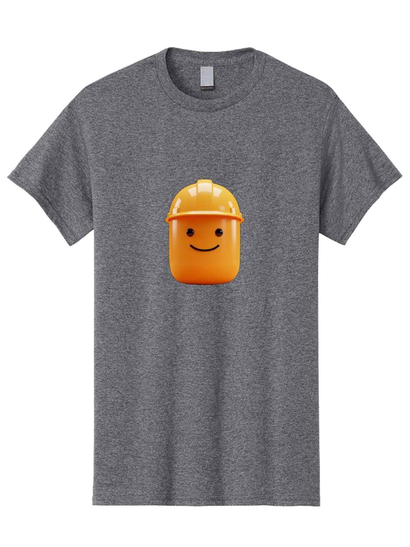 Lego-Minifigure-Head Men'S Graphic Tee, 100% Cotton, Comfortable Casual Summer Wear, Machine Washable, Lego Minifigure Head, Yellow Hard Hat, Smiling Face, Cartoon Character, Construction Theme, Playful Design, Fun Graphic, Lego Character, Bad276 5