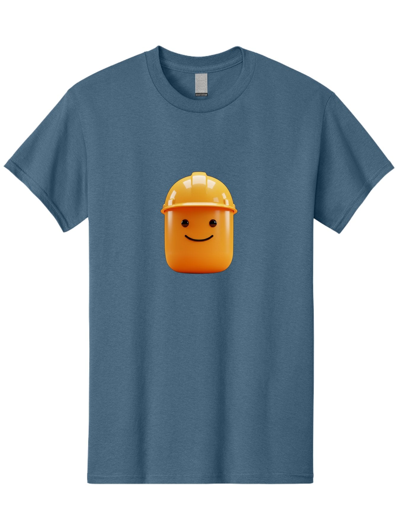 Lego-Minifigure-Head Men'S Graphic Tee, 100% Cotton, Comfortable Casual Summer Wear, Machine Washable, Lego Minifigure Head, Yellow Hard Hat, Smiling Face, Cartoon Character, Construction Theme, Playful Design, Fun Graphic, Lego Character, Bad276 12
