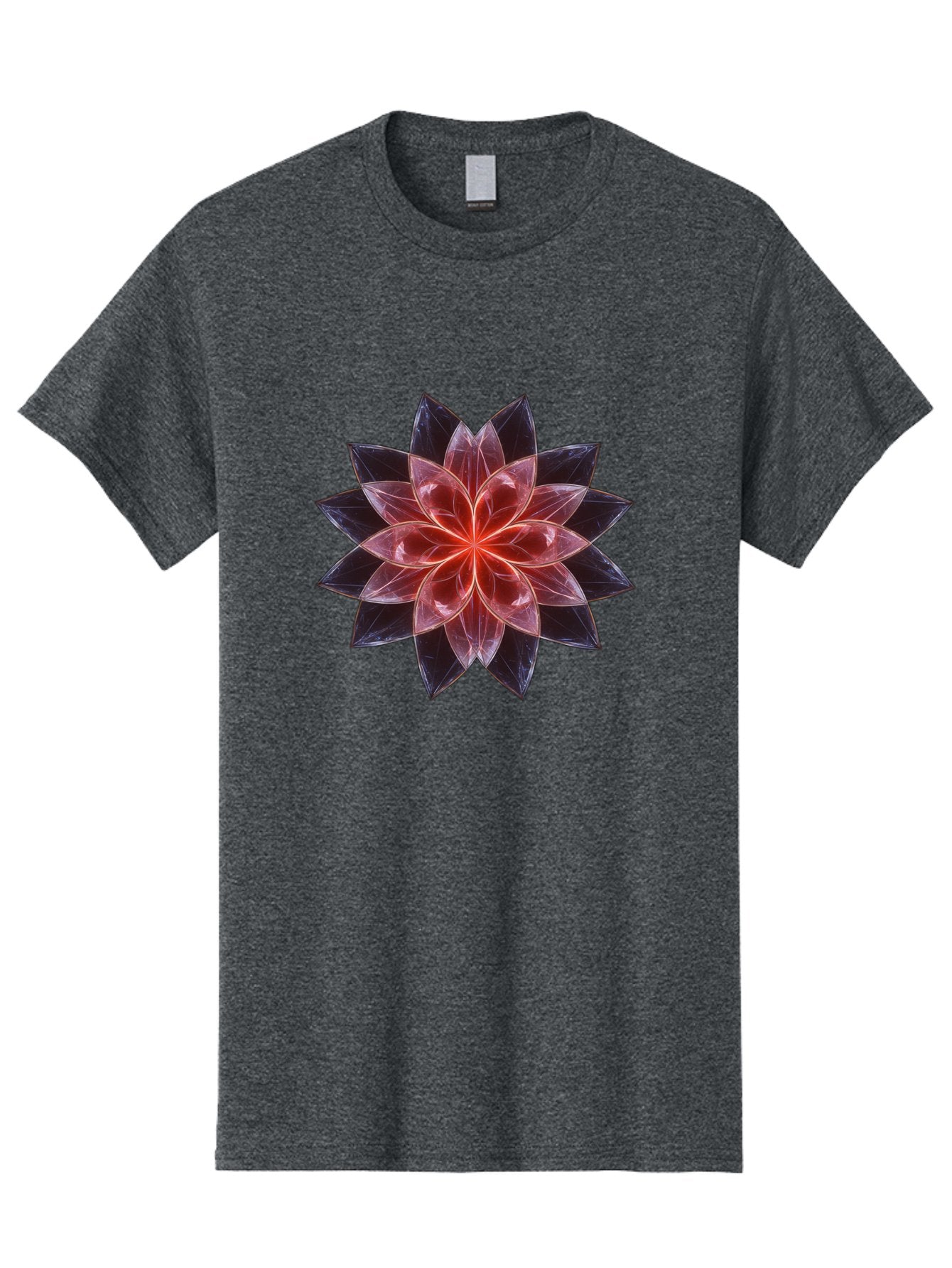 Lotus-Flower Men'S Graphic Tee, 100% Cotton, Comfortable Casual Summer Wear, Machine Washable, Lotus Flower, Geometric Pattern, Symmetrical Design, Floral Motif, Abstract Art, Vibrant Colors, Sacred Geometry, Mandala, Spiritual Symbol, Bad281 9