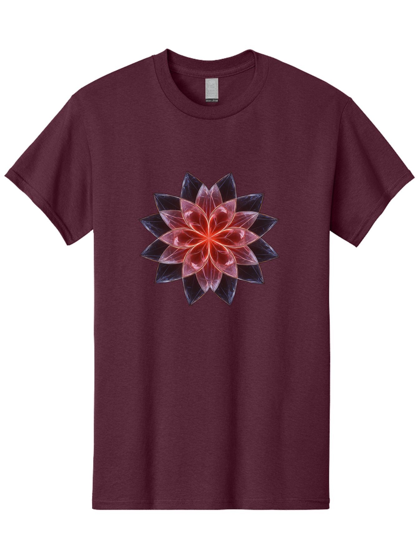 Lotus-Flower Men'S Graphic Tee, 100% Cotton, Comfortable Casual Summer Wear, Machine Washable, Lotus Flower, Geometric Pattern, Symmetrical Design, Floral Motif, Abstract Art, Vibrant Colors, Sacred Geometry, Mandala, Spiritual Symbol, Bad281 14