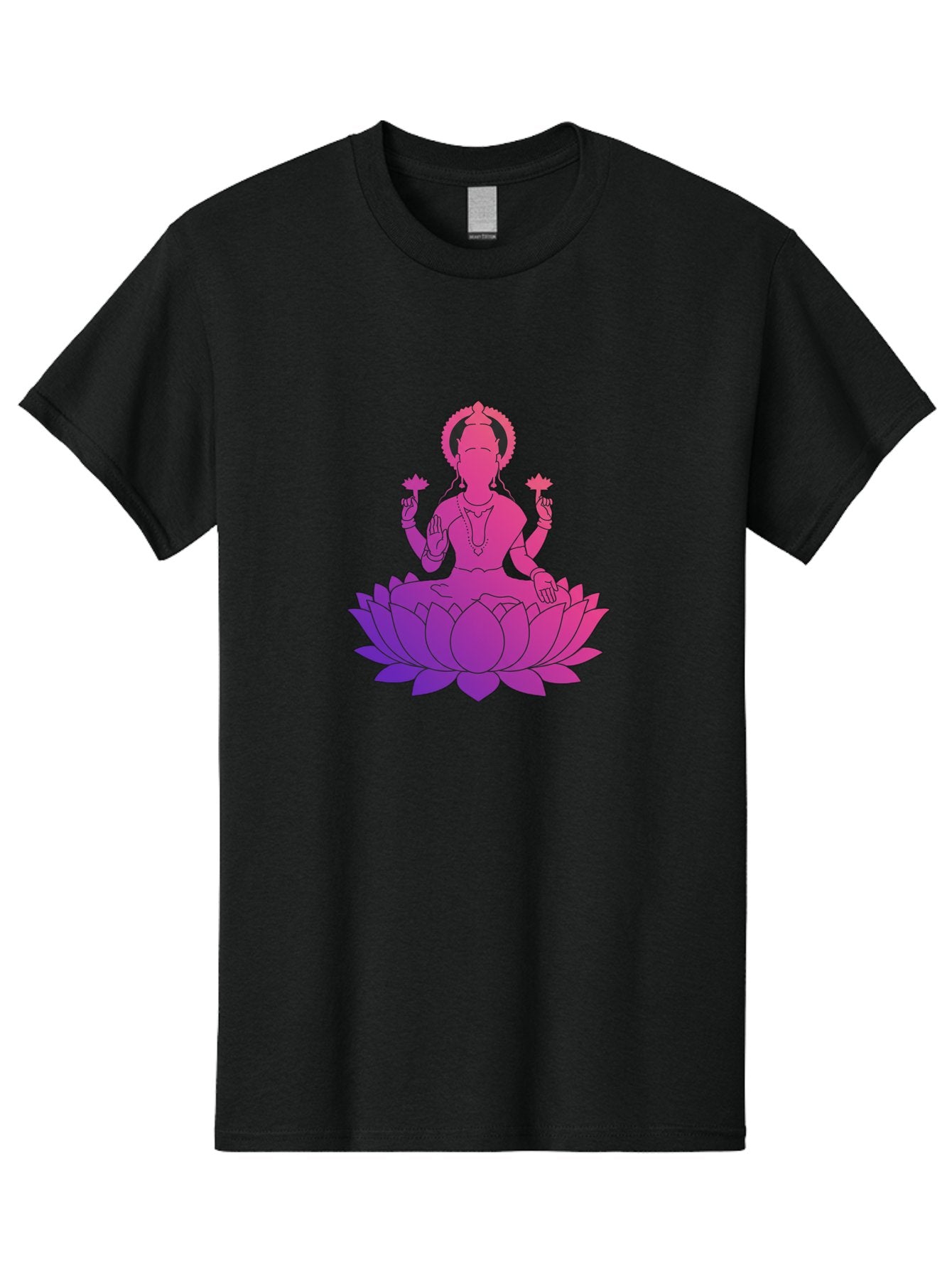 Lotus-Goddess Men'S Graphic Tee, 100% Cotton, Comfortable Casual Summer Wear, Machine Washable, Lotus Flower, Goddess, Meditation, Spirituality, Peace, Serenity, Yoga, Zen, Mindfulness, Sacred Geometry, Lotus Position, Spiritual Awakening Bad282 5