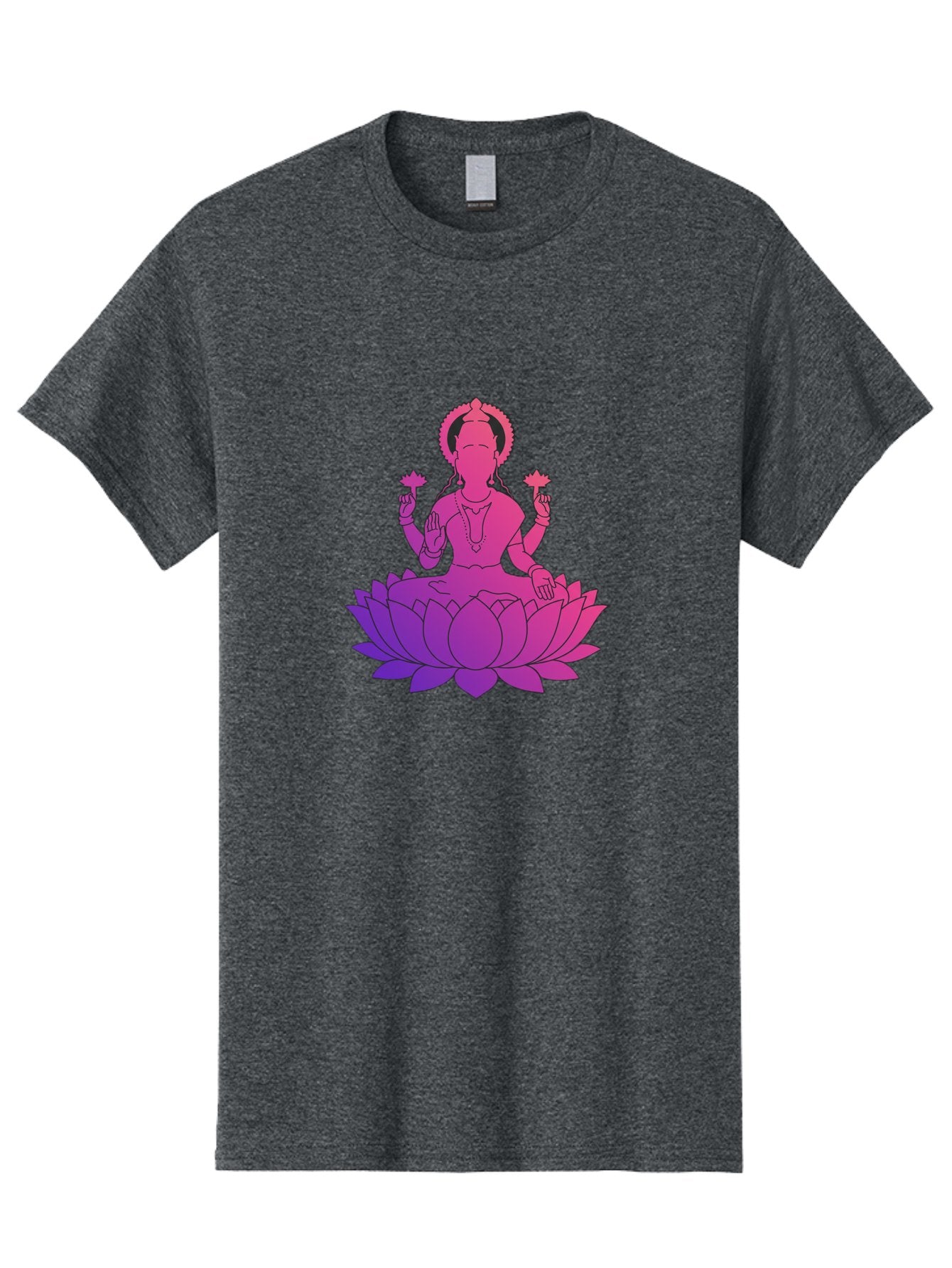 Lotus-Goddess Men'S Graphic Tee, 100% Cotton, Comfortable Casual Summer Wear, Machine Washable, Lotus Flower, Goddess, Meditation, Spirituality, Peace, Serenity, Yoga, Zen, Mindfulness, Sacred Geometry, Lotus Position, Spiritual Awakening Bad282 4