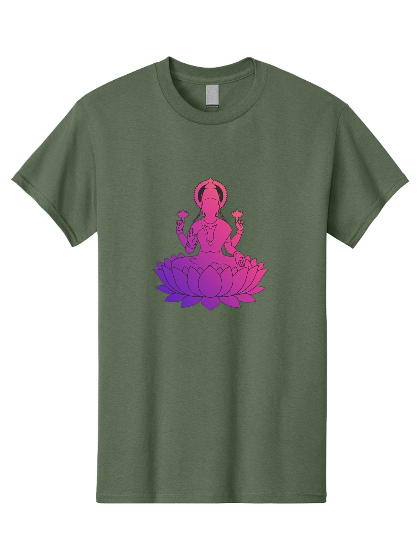 Lotus-Goddess Men'S Graphic Tee, 100% Cotton, Comfortable Casual Summer Wear, Machine Washable, Lotus Flower, Goddess, Meditation, Spirituality, Peace, Serenity, Yoga, Zen, Mindfulness, Sacred Geometry, Lotus Position, Spiritual Awakening Bad282 8