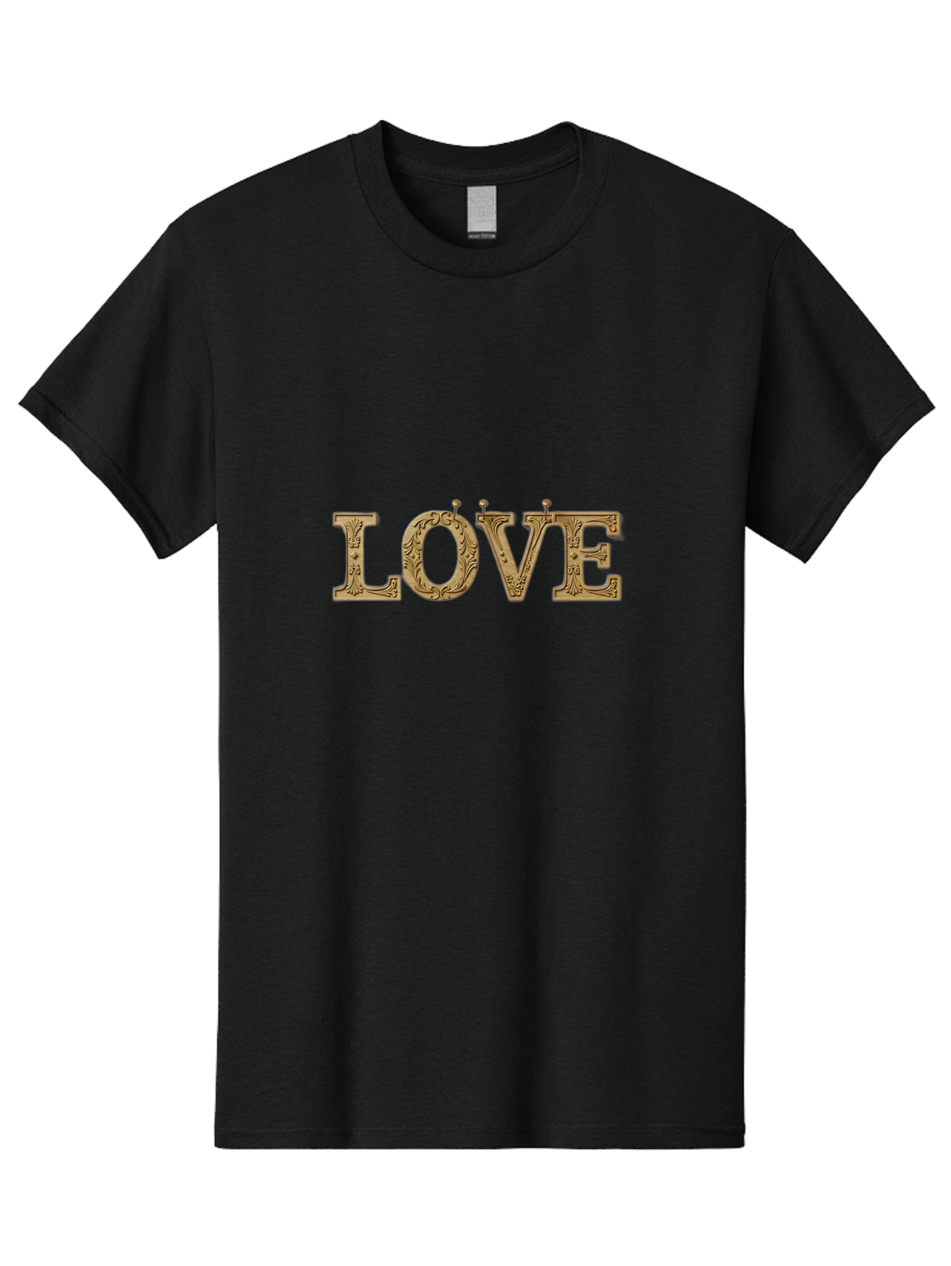 Love Men'S Graphic Tee, 100% Cotton, Comfortable Casual Summer Wear, Machine Washable, Typographic Love, Wooden Letters, Floral Patterns, Decorative Font, Vintage Love, Ornate Design, Romantic Typography, Love Lettering, Decorative Text Bad283 3
