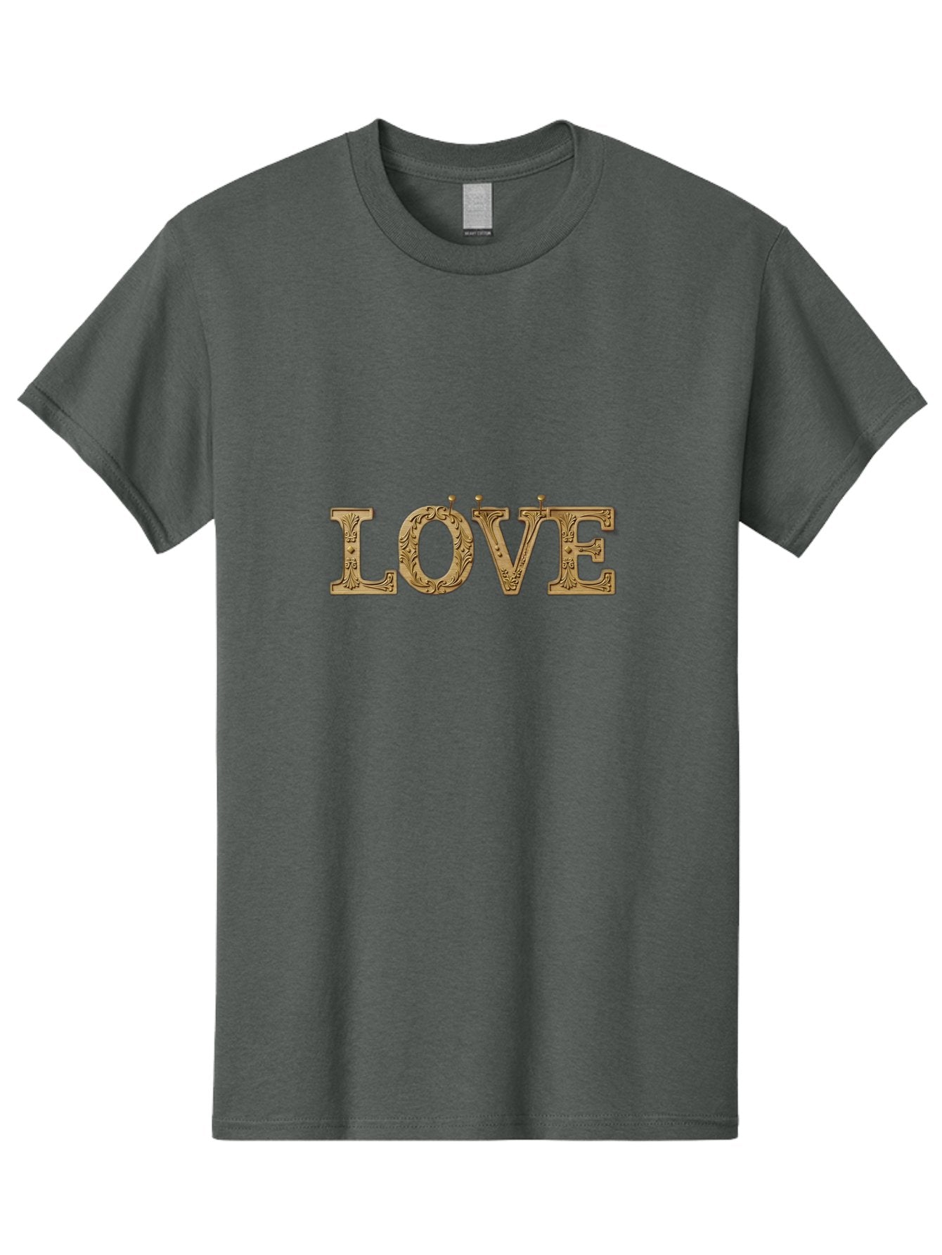 Love Men'S Graphic Tee, 100% Cotton, Comfortable Casual Summer Wear, Machine Washable, Typographic Love, Wooden Letters, Floral Patterns, Decorative Font, Vintage Love, Ornate Design, Romantic Typography, Love Lettering, Decorative Text Bad283 8