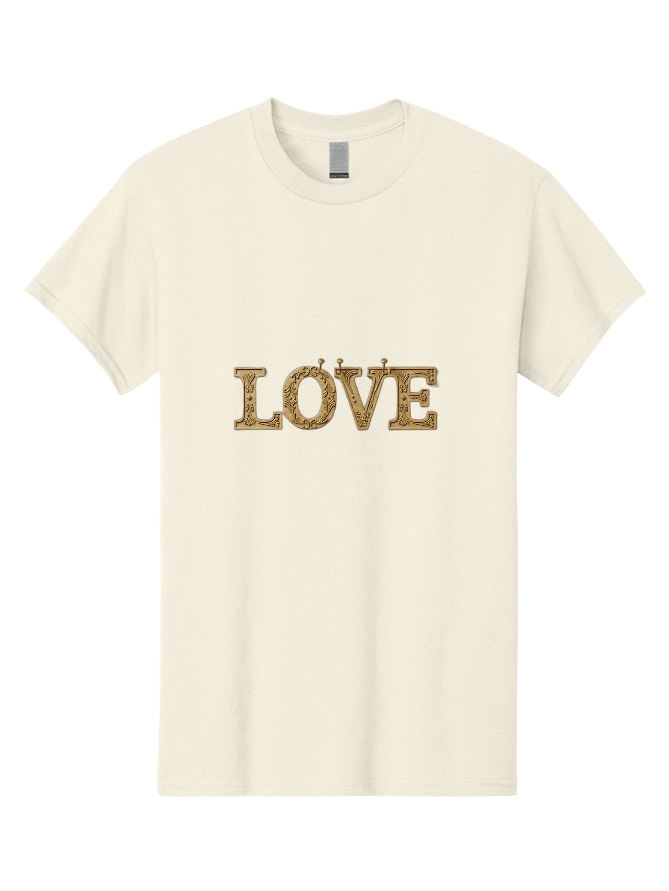 Love Men'S Graphic Tee, 100% Cotton, Comfortable Casual Summer Wear, Machine Washable, Typographic Love, Wooden Letters, Floral Patterns, Decorative Font, Vintage Love, Ornate Design, Romantic Typography, Love Lettering, Decorative Text Bad283 5