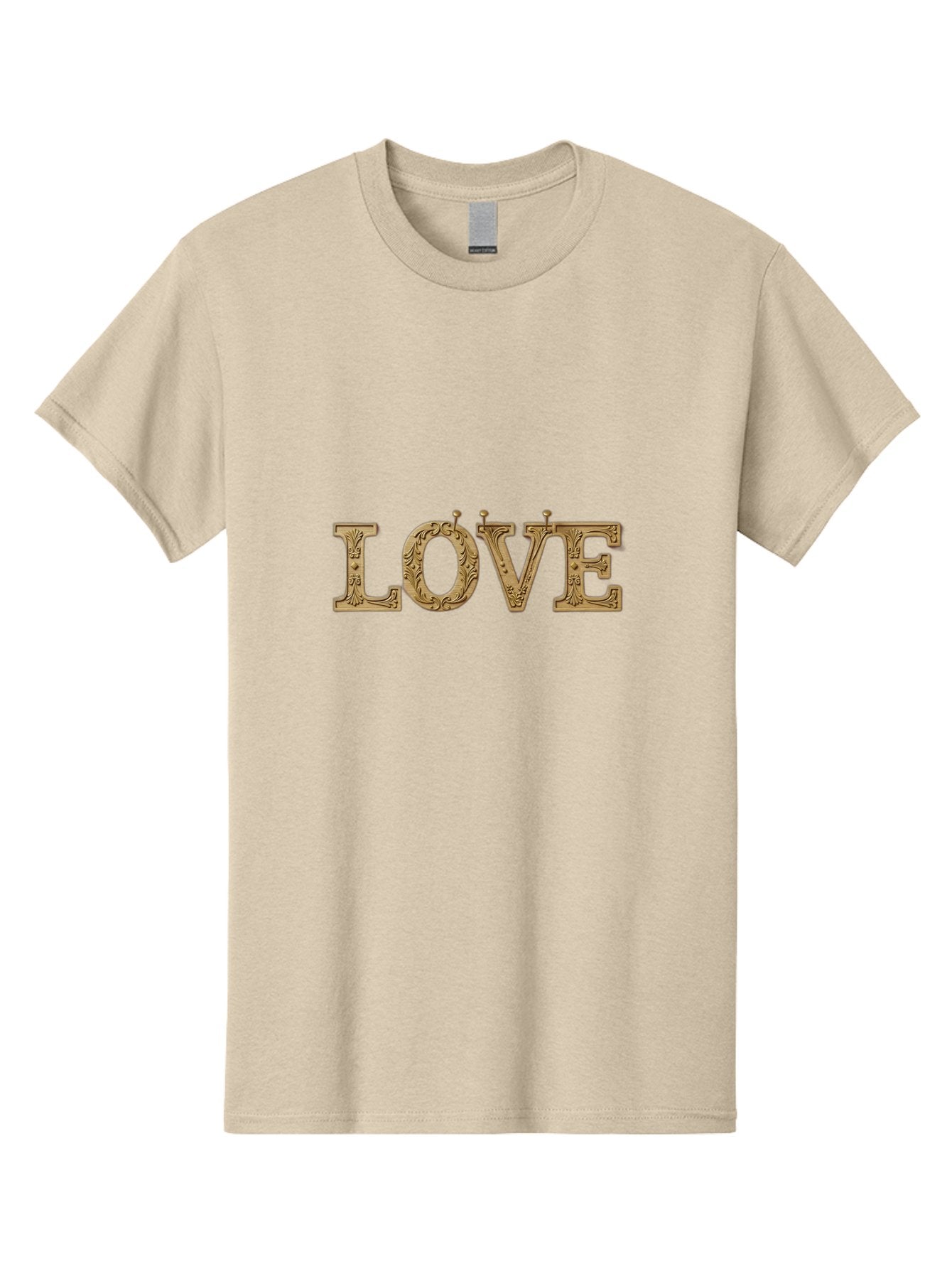 Love Men'S Graphic Tee, 100% Cotton, Comfortable Casual Summer Wear, Machine Washable, Typographic Love, Wooden Letters, Floral Patterns, Decorative Font, Vintage Love, Ornate Design, Romantic Typography, Love Lettering, Decorative Text Bad283