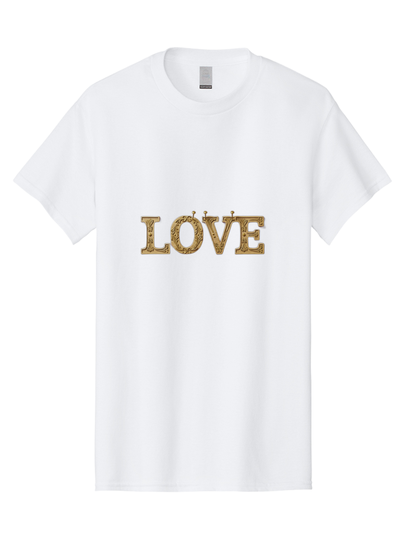 Love Men'S Graphic Tee, 100% Cotton, Comfortable Casual Summer Wear, Machine Washable, Typographic Love, Wooden Letters, Floral Patterns, Decorative Font, Vintage Love, Ornate Design, Romantic Typography, Love Lettering, Decorative Text Bad283 7