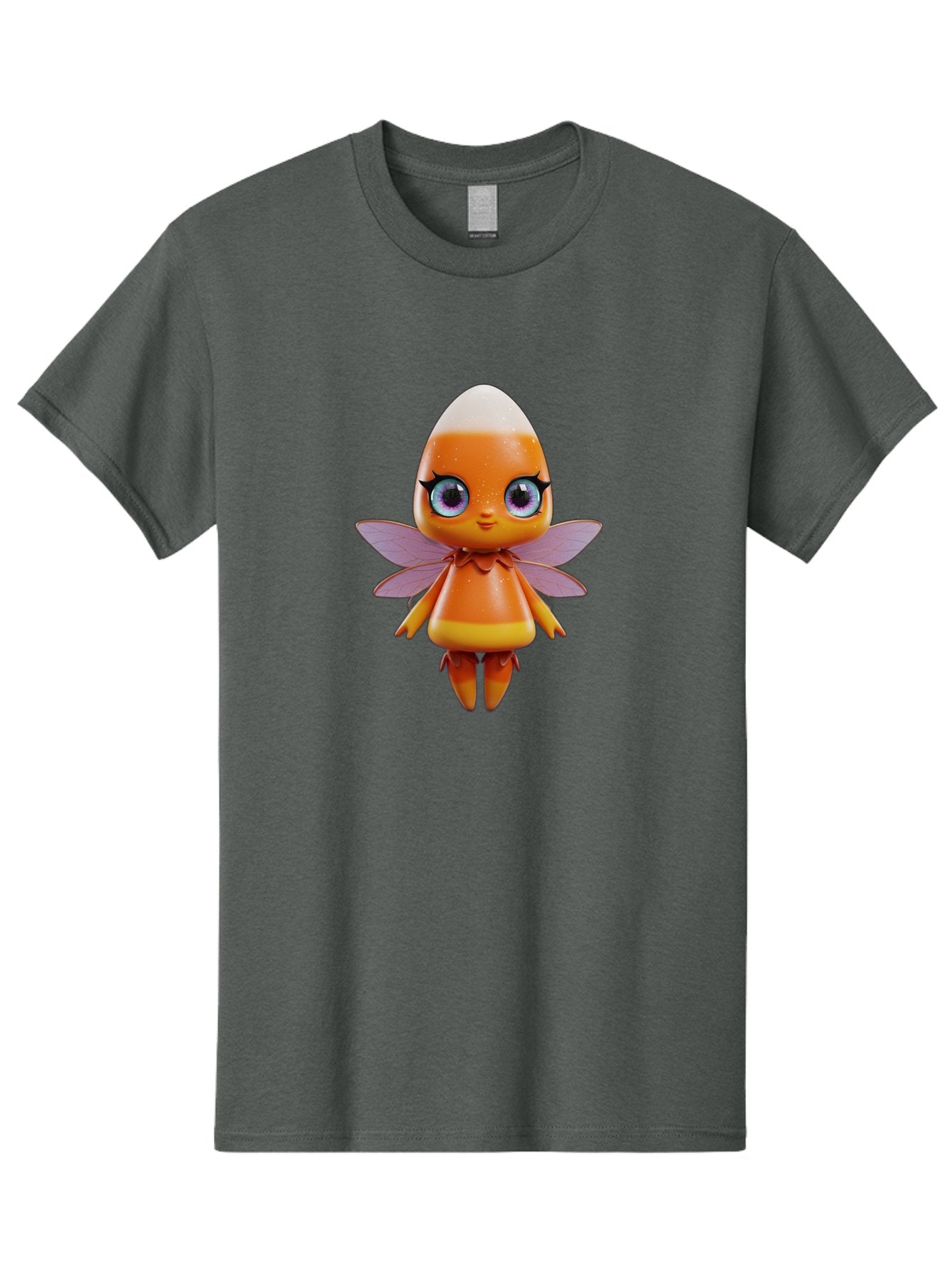 Lps-Fairy Men'S Graphic Tee, 100% Cotton, Comfortable Casual Summer Wear, Machine Washable, Lps Figurine, Fantasy Creature, Fairy Character, Orange Figurine, Purple Wings, Large Cartoon Eyes, Whimsical Design, Collectible Toy, Bad285 10