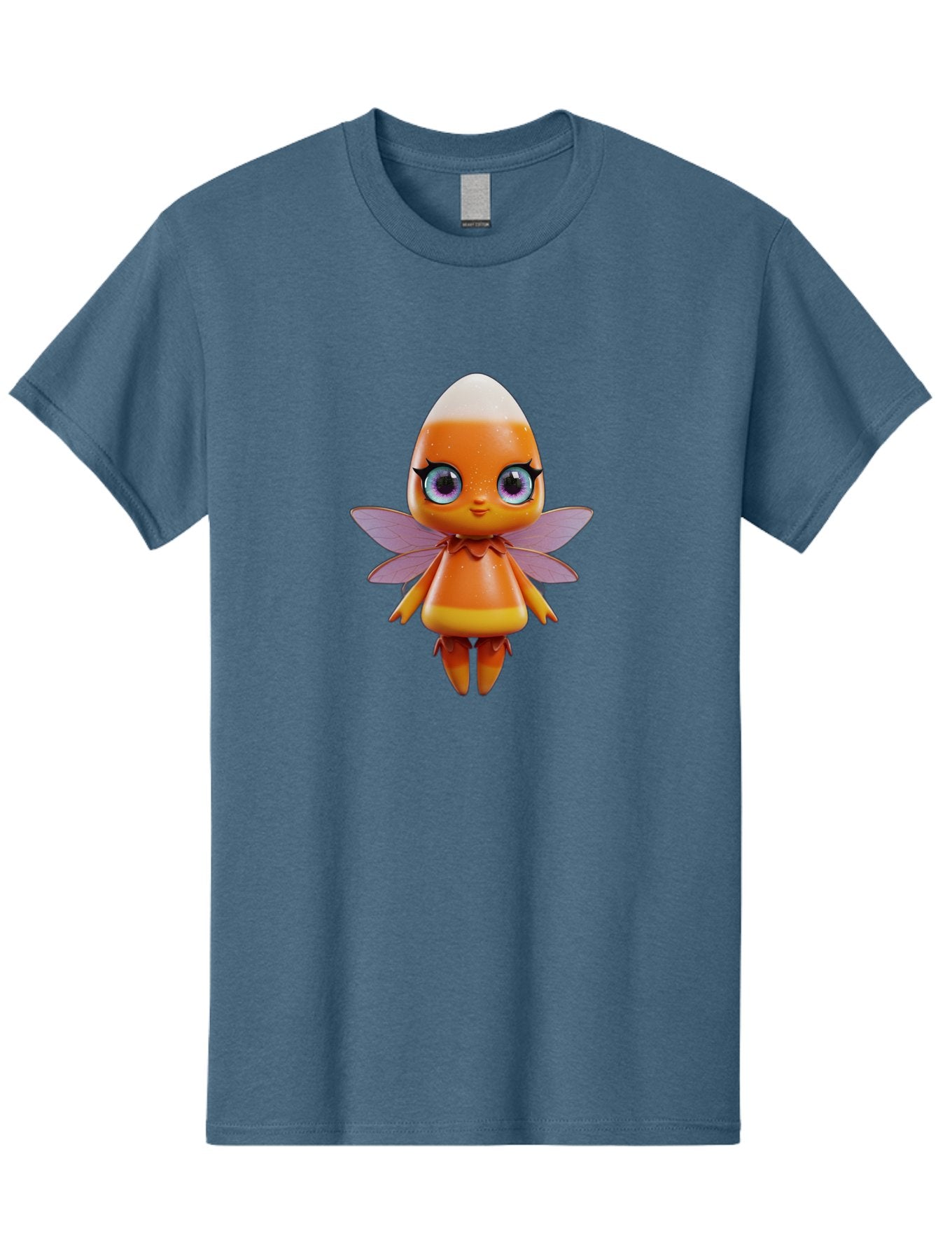 Lps-Fairy Men'S Graphic Tee, 100% Cotton, Comfortable Casual Summer Wear, Machine Washable, Lps Figurine, Fantasy Creature, Fairy Character, Orange Figurine, Purple Wings, Large Cartoon Eyes, Whimsical Design, Collectible Toy, Bad285 8