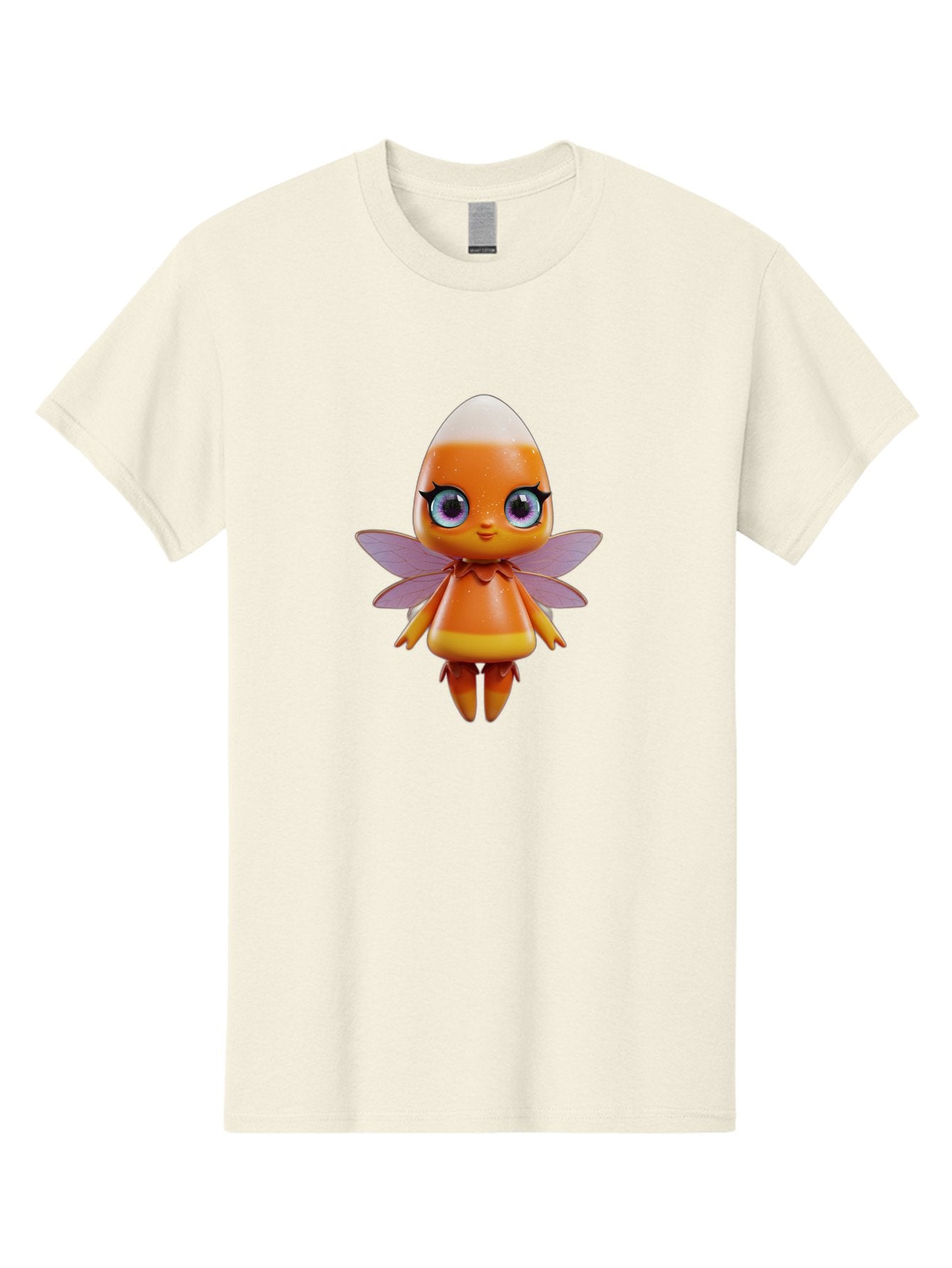 Lps-Fairy Men'S Graphic Tee, 100% Cotton, Comfortable Casual Summer Wear, Machine Washable, Lps Figurine, Fantasy Creature, Fairy Character, Orange Figurine, Purple Wings, Large Cartoon Eyes, Whimsical Design, Collectible Toy, Bad285 14