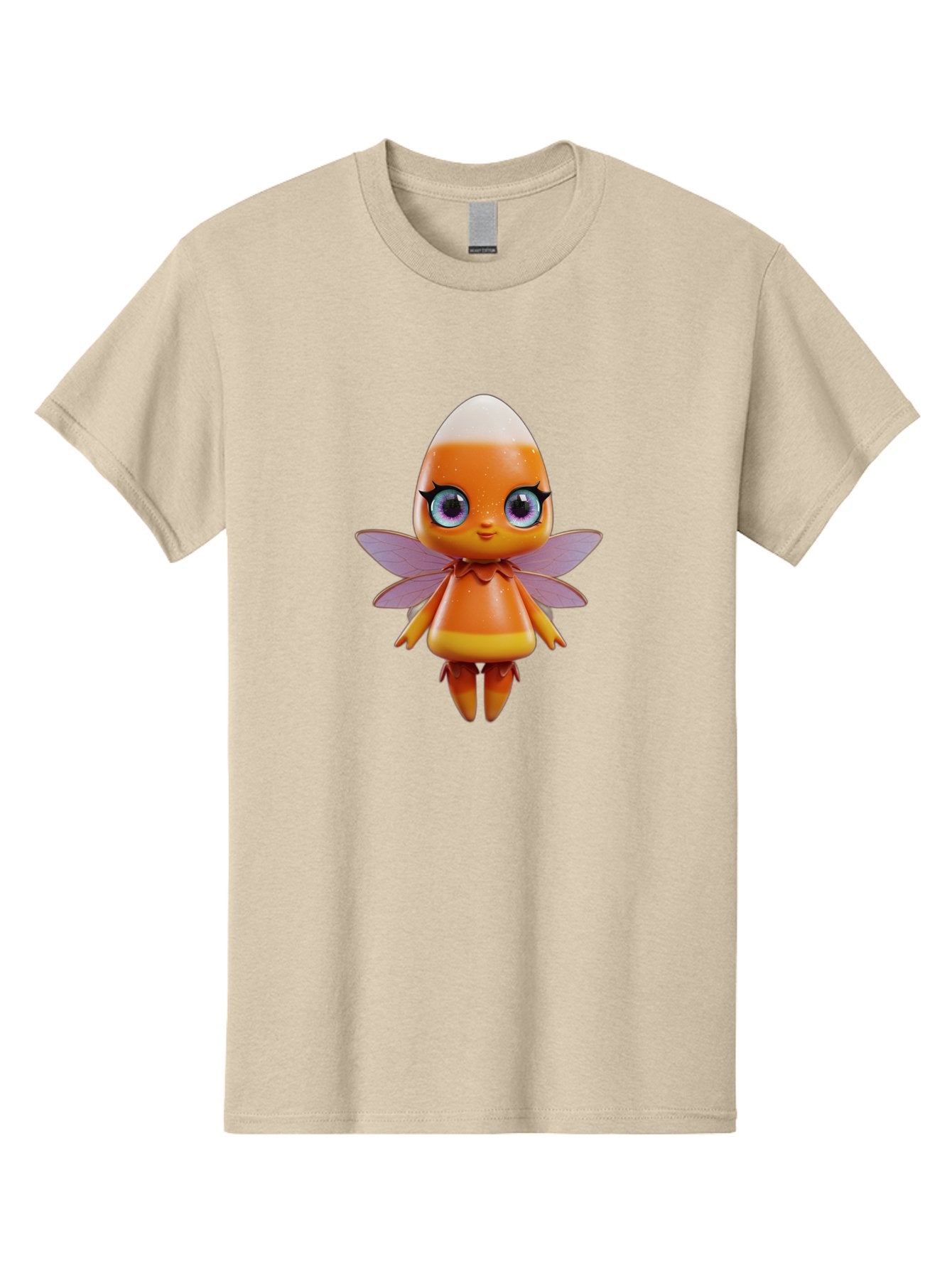 Lps-Fairy Men'S Graphic Tee, 100% Cotton, Comfortable Casual Summer Wear, Machine Washable, Lps Figurine, Fantasy Creature, Fairy Character, Orange Figurine, Purple Wings, Large Cartoon Eyes, Whimsical Design, Collectible Toy, Bad285 15