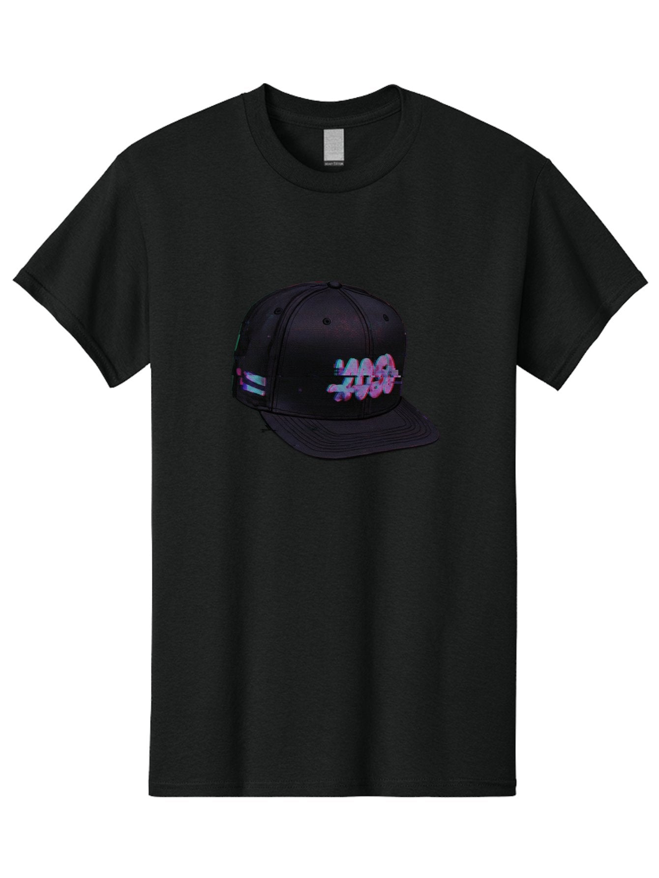 Mad-Club Men'S Graphic Tee, 100% Cotton, Comfortable Casual Summer Wear, Machine Washable, Nasa Baseball Cap, Black Hat, Space Agency Logo, Pastel Colors, Futuristic Design, Streetwear Fashion, Casual Style, Trendy Accessory Bad288 3