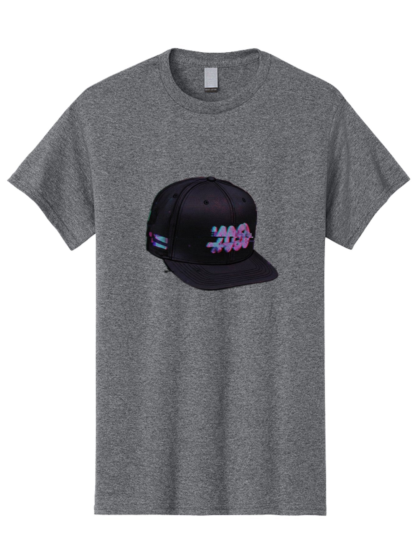 Mad-Club Men'S Graphic Tee, 100% Cotton, Comfortable Casual Summer Wear, Machine Washable, Nasa Baseball Cap, Black Hat, Space Agency Logo, Pastel Colors, Futuristic Design, Streetwear Fashion, Casual Style, Trendy Accessory Bad288 7