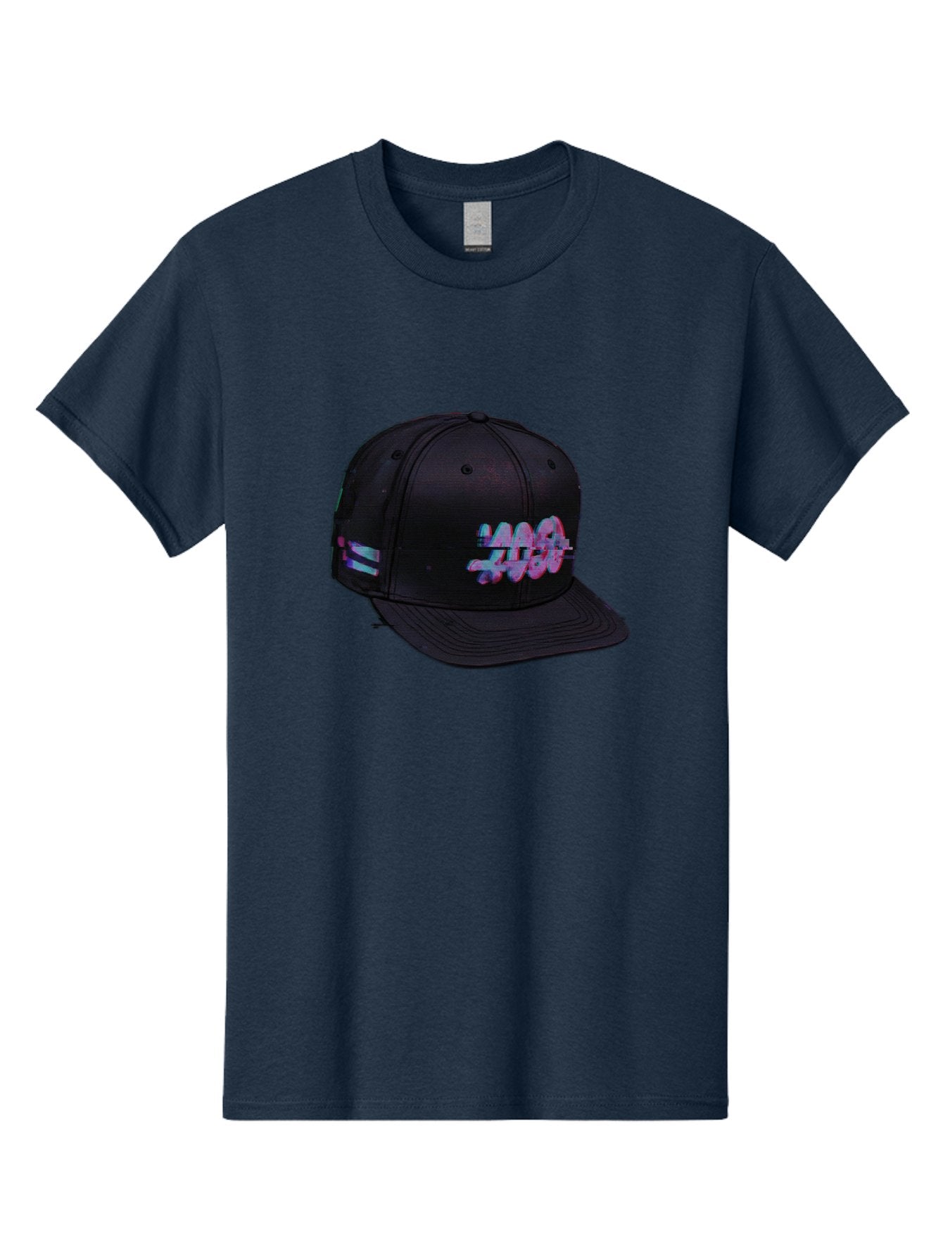 Mad-Club Men'S Graphic Tee, 100% Cotton, Comfortable Casual Summer Wear, Machine Washable, Nasa Baseball Cap, Black Hat, Space Agency Logo, Pastel Colors, Futuristic Design, Streetwear Fashion, Casual Style, Trendy Accessory Bad288 10