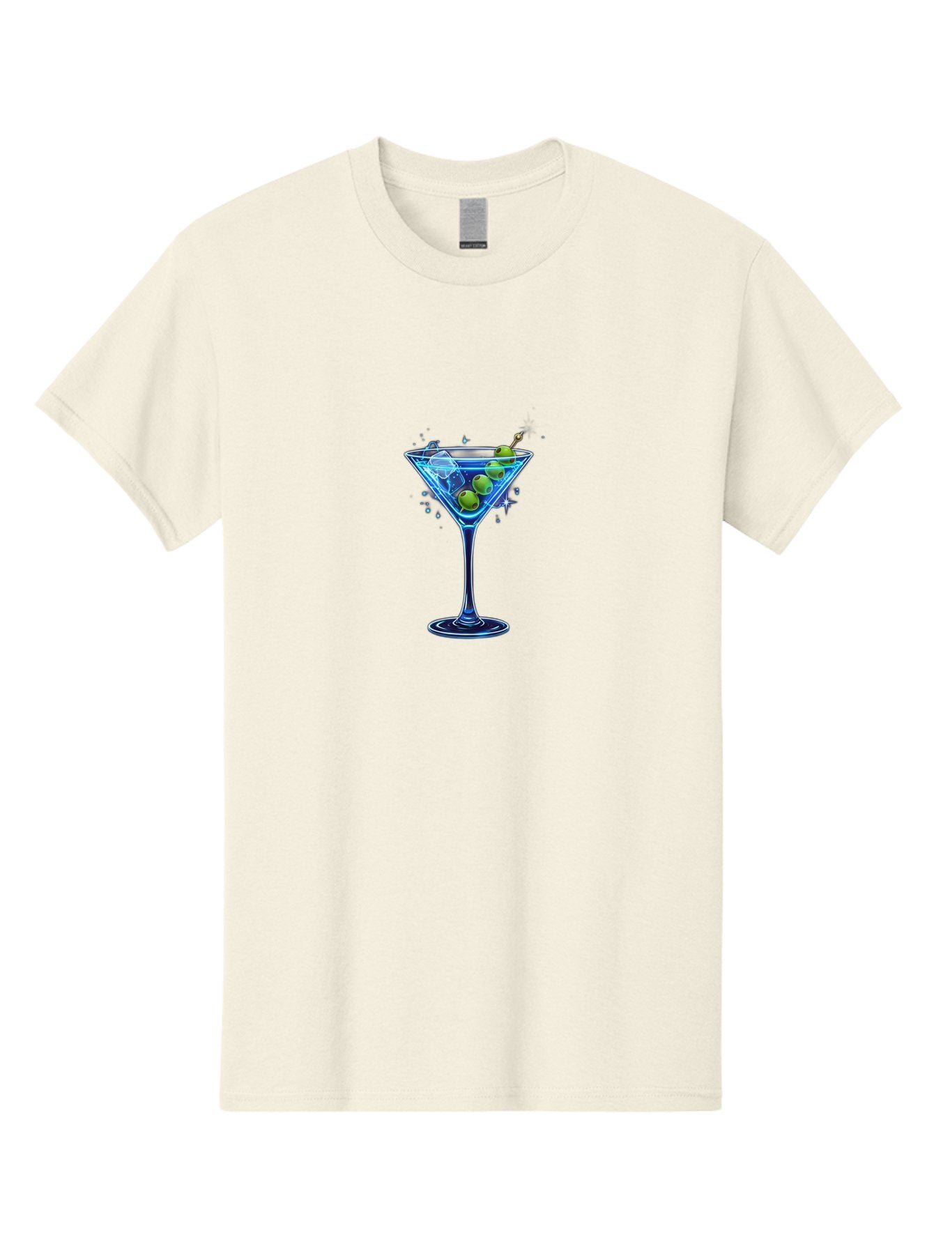 Martini-Glass Men'S Graphic Tee, 100% Cotton, Comfortable Casual Summer Wear, Machine Washable, Martini Glass, Cocktail, Martini, Olives, Ice, Festive Drink, Refreshing Beverage, Night Out, Party Time, Classic Cocktail Bad305 7
