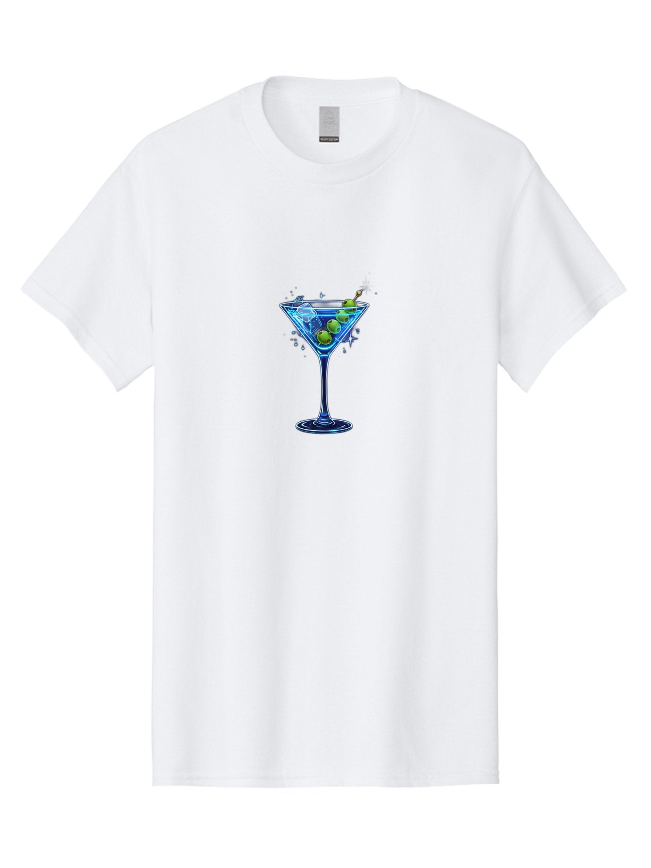 Martini-Glass Men'S Graphic Tee, 100% Cotton, Comfortable Casual Summer Wear, Machine Washable, Martini Glass, Cocktail, Martini, Olives, Ice, Festive Drink, Refreshing Beverage, Night Out, Party Time, Classic Cocktail Bad305 12