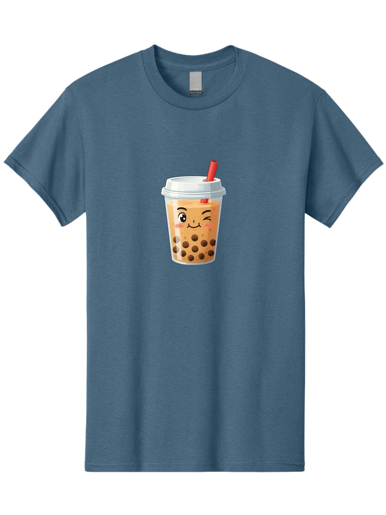 Milk-Tea-1 Men'S Graphic Tee, 100% Cotton, Comfortable Casual Summer Wear, Machine Washable, Milk Tea, Boba Tea, Bubble Tea, Cartoon Character, Cute Drink, Takeout Cup, Straw, Kawaii, Adorable Beverage, Tea Time, Fun Design Bad319 13