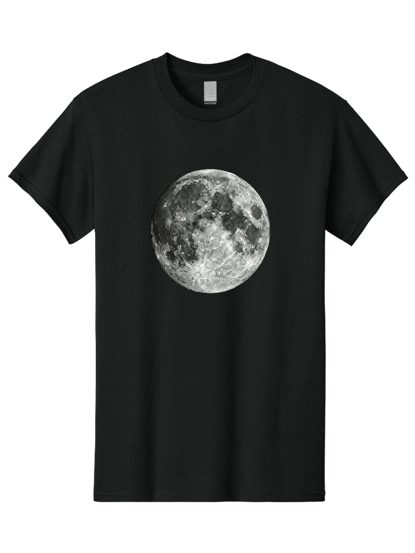 Moon-1 Men'S Graphic Tee, 100% Cotton, Comfortable Casual Summer Wear, Machine Washable, Lunar Surface, Cratered Terrain, Moon'S Topography, Astronomical Body, Night Sky, Space Exploration, Celestial Object, Moonlit Landscape Bad334 13