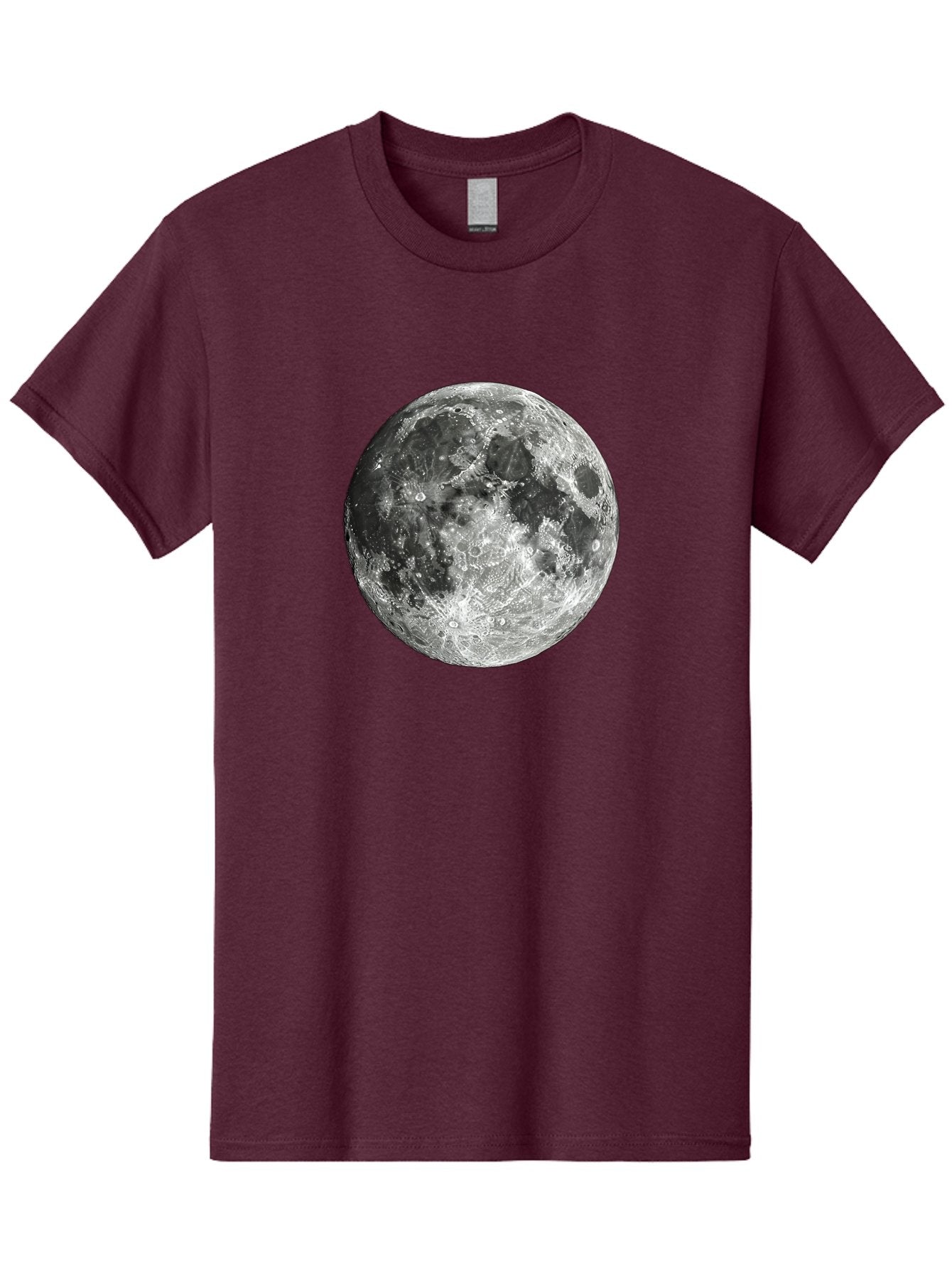 Moon-1 Men'S Graphic Tee, 100% Cotton, Comfortable Casual Summer Wear, Machine Washable, Lunar Surface, Cratered Terrain, Moon'S Topography, Astronomical Body, Night Sky, Space Exploration, Celestial Object, Moonlit Landscape Bad334 9