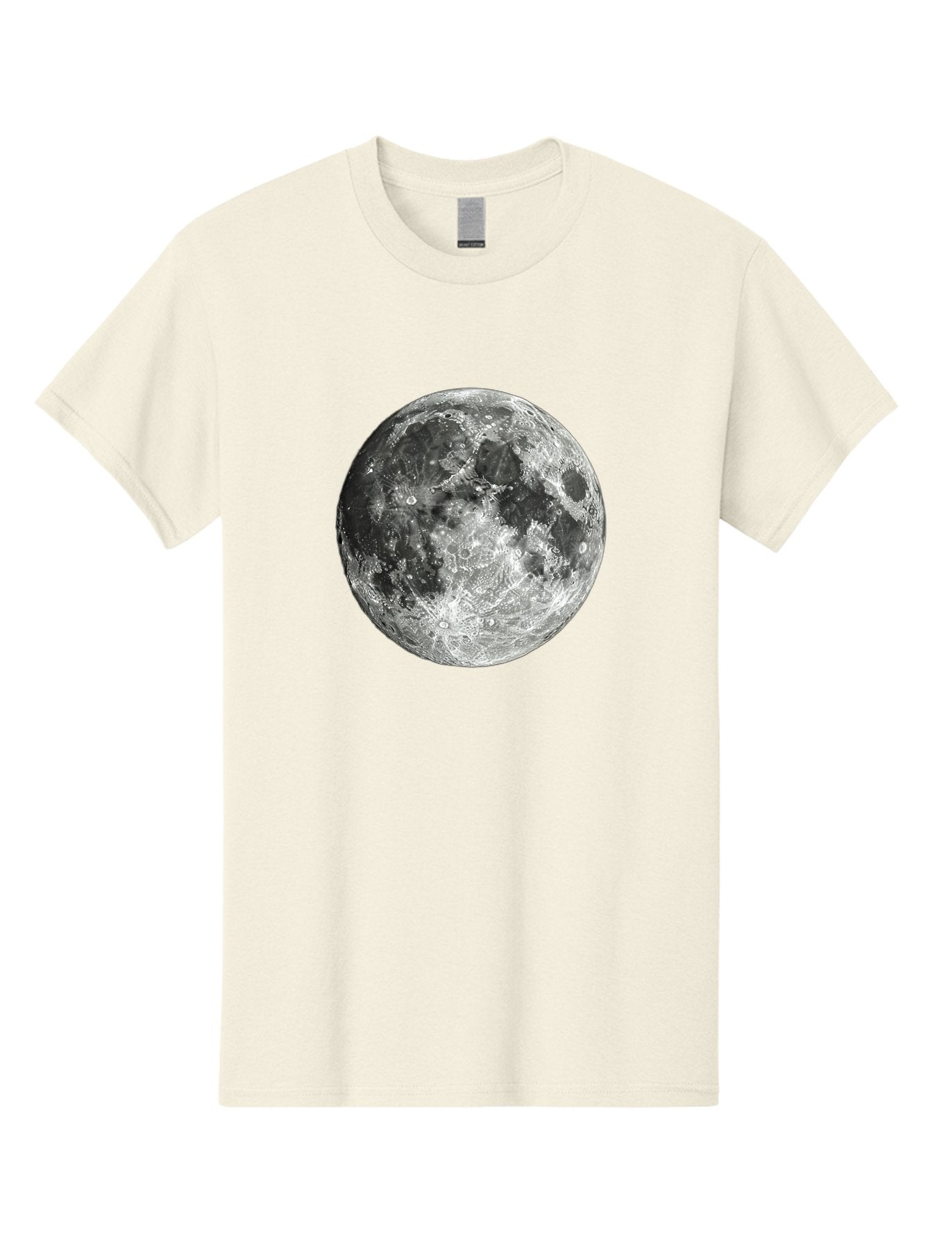 Moon-1 Men'S Graphic Tee, 100% Cotton, Comfortable Casual Summer Wear, Machine Washable, Lunar Surface, Cratered Terrain, Moon'S Topography, Astronomical Body, Night Sky, Space Exploration, Celestial Object, Moonlit Landscape Bad334 6