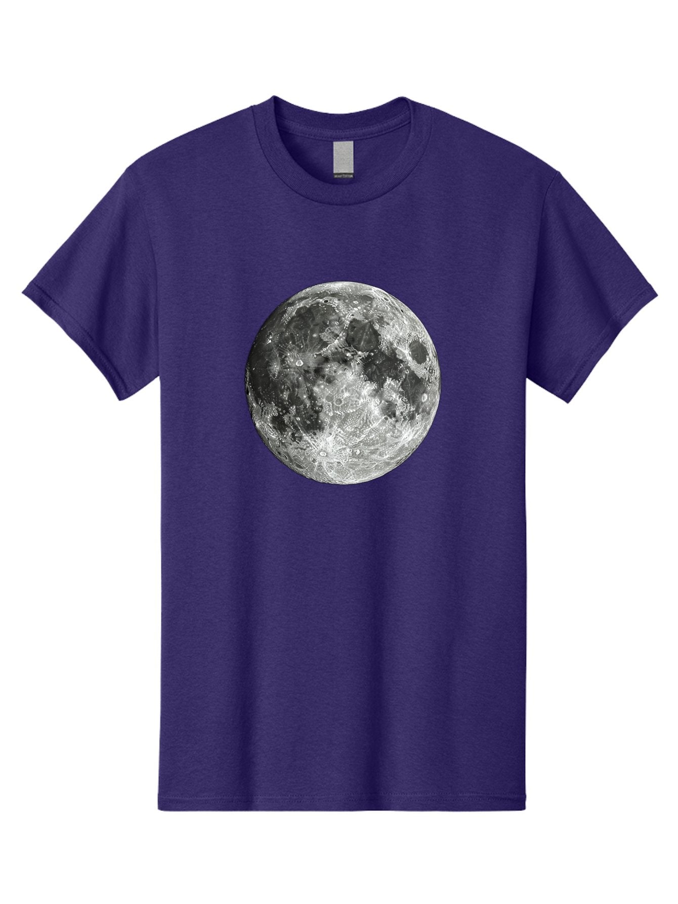 Moon-1 Men'S Graphic Tee, 100% Cotton, Comfortable Casual Summer Wear, Machine Washable, Lunar Surface, Cratered Terrain, Moon'S Topography, Astronomical Body, Night Sky, Space Exploration, Celestial Object, Moonlit Landscape Bad334 10