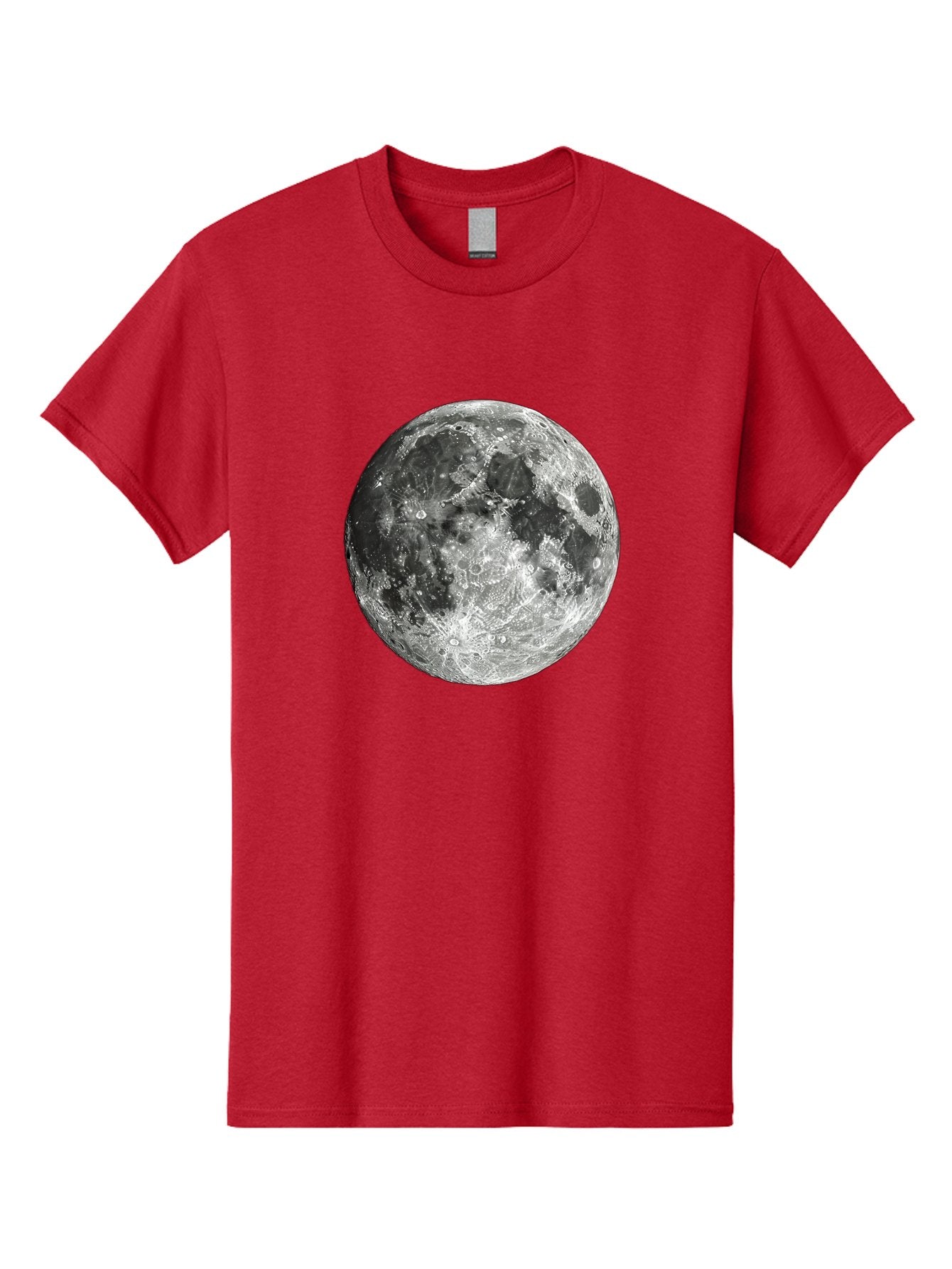 Moon-1 Men'S Graphic Tee, 100% Cotton, Comfortable Casual Summer Wear, Machine Washable, Lunar Surface, Cratered Terrain, Moon'S Topography, Astronomical Body, Night Sky, Space Exploration, Celestial Object, Moonlit Landscape Bad334 11