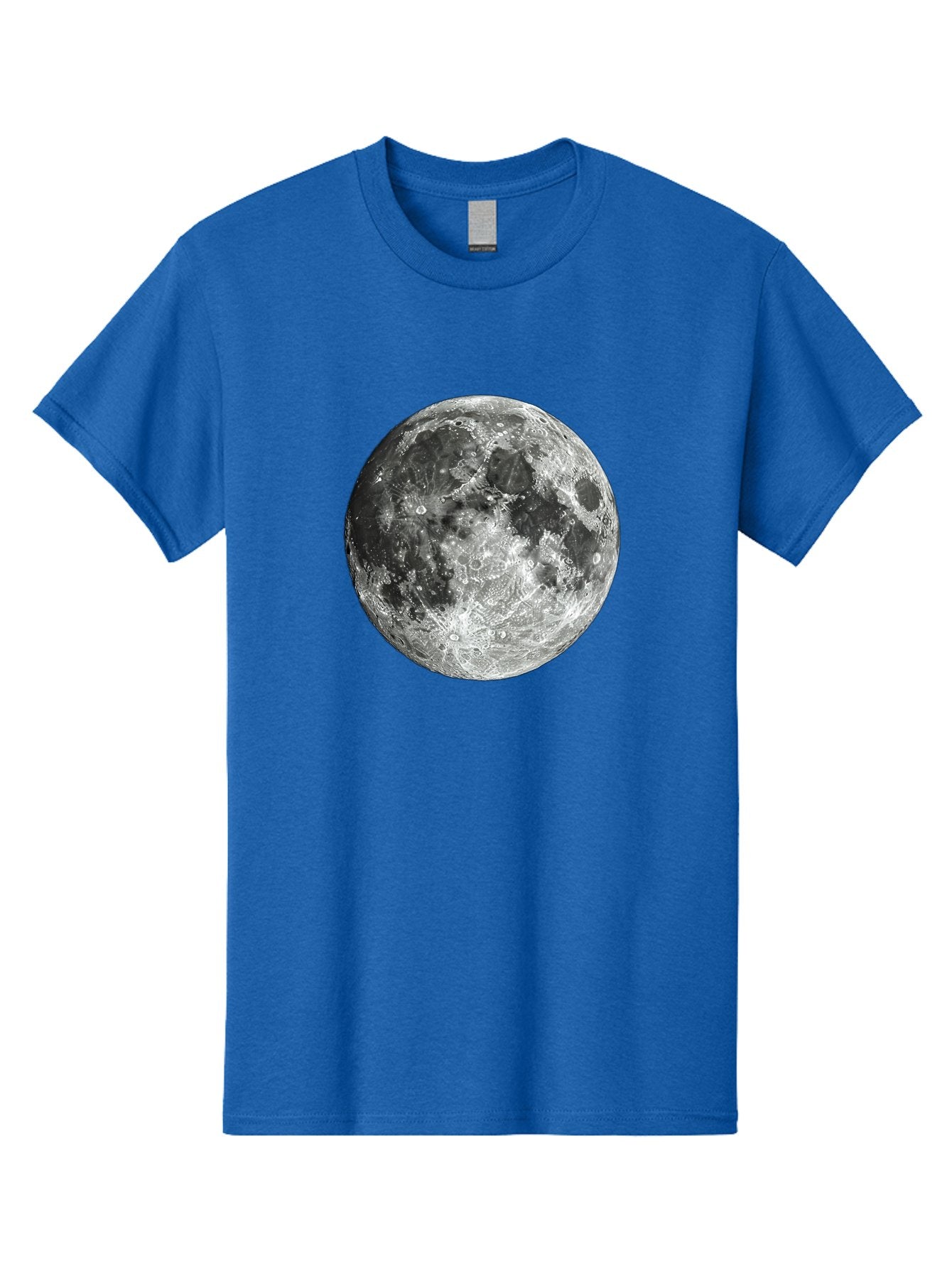 Moon-1 Men'S Graphic Tee, 100% Cotton, Comfortable Casual Summer Wear, Machine Washable, Lunar Surface, Cratered Terrain, Moon'S Topography, Astronomical Body, Night Sky, Space Exploration, Celestial Object, Moonlit Landscape Bad334 12