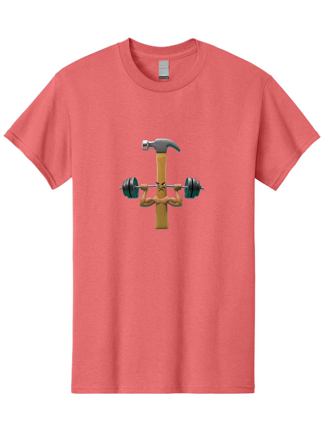 Nail-Weightlifting Men'S Graphic Tee, 100% Cotton, Comfortable Casual Summer Wear, Machine Washable, Nail Character, Weightlifting, Dumbbell, Strong Nail, Fitness, Muscular, Cartoon Character, Humorous, Comical, Funny, Nail With Muscles Bad352 14