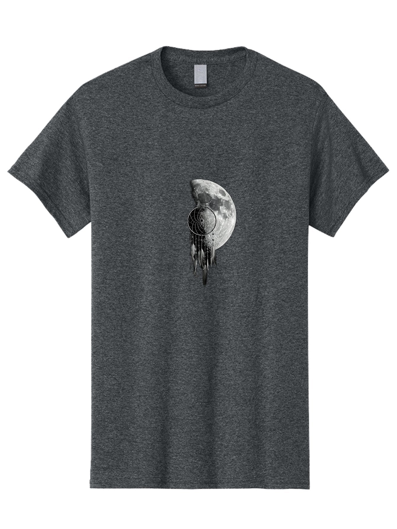 Nautilus-Moon Men'S Graphic Tee, 100% Cotton, Comfortable Casual Summer Wear, Machine Washable, Jellyfish, Moon, Lunar Cycle, Ocean Creatures, Surreal Art, Mystical Imagery, Ethereal Atmosphere, Abstract Design, Monochrome Illustration Bad356 14